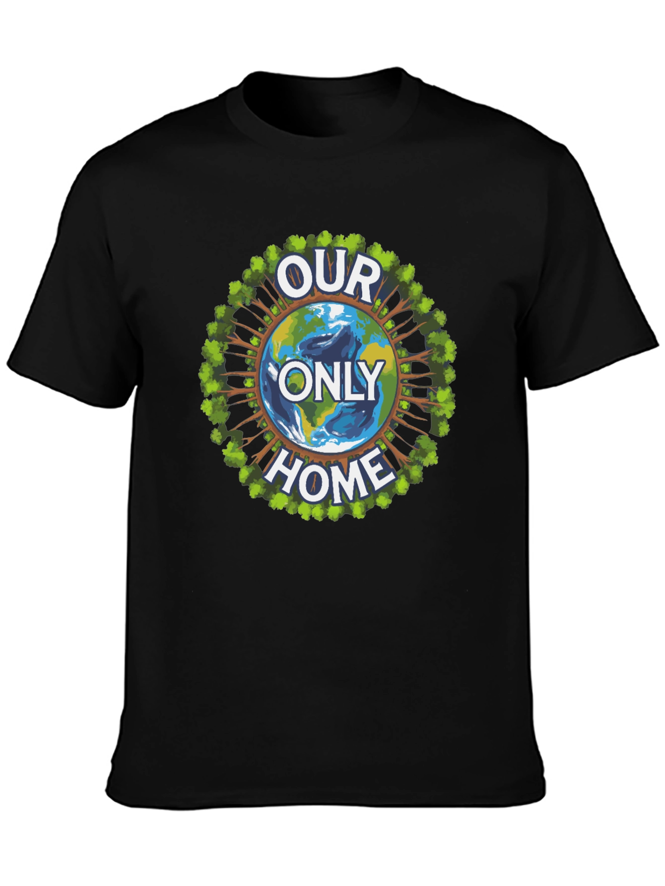 Eco-Friendly Our Only Home Graphic T-Shirt