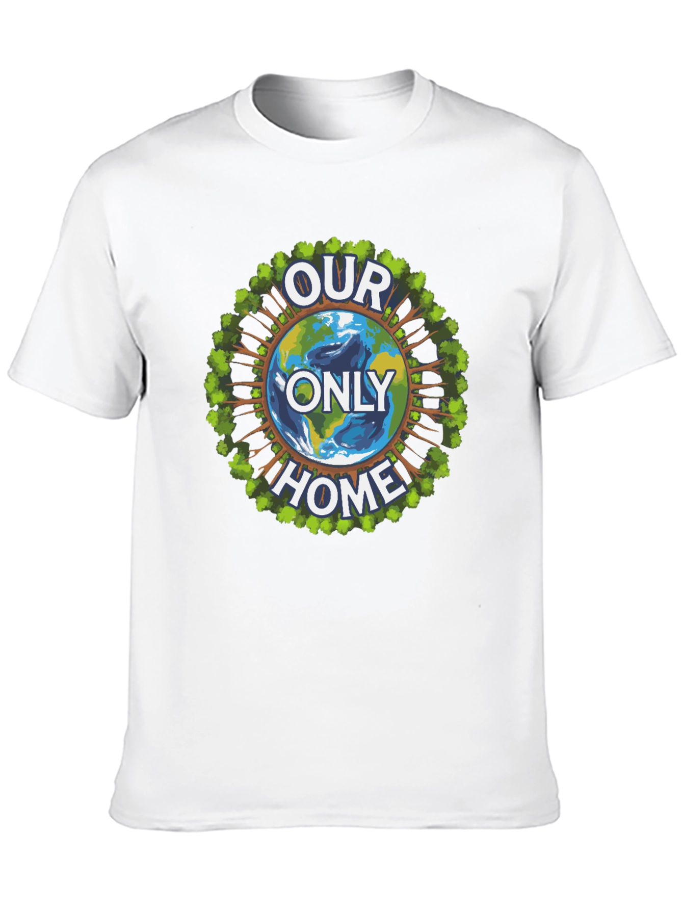 Eco-Friendly Our Only Home Graphic T-Shirt