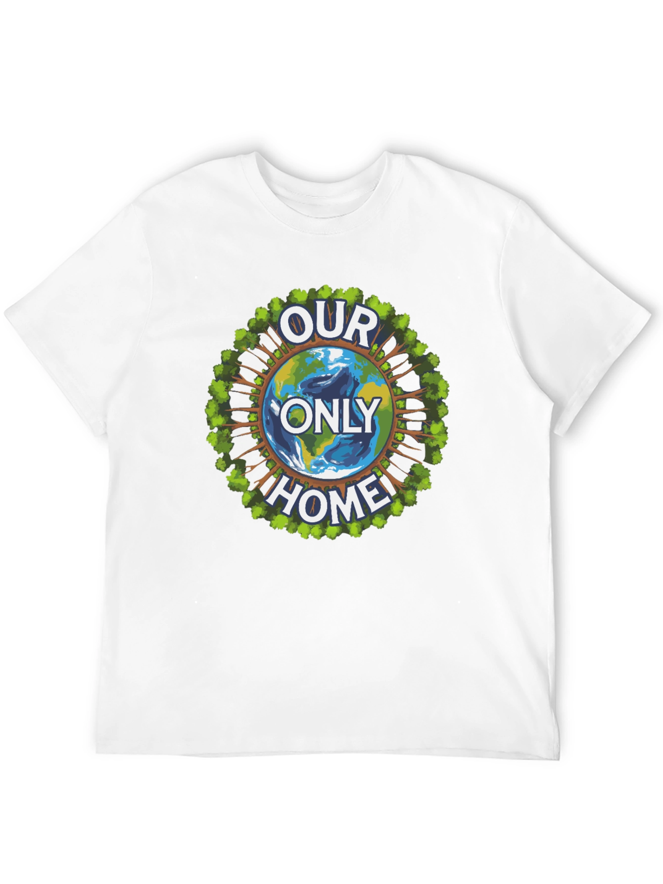 Eco-Friendly Our Only Home Graphic T-Shirt