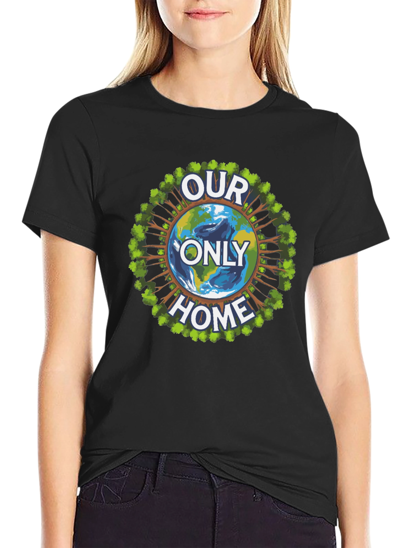 Eco-Friendly Our Only Home Graphic T-Shirt