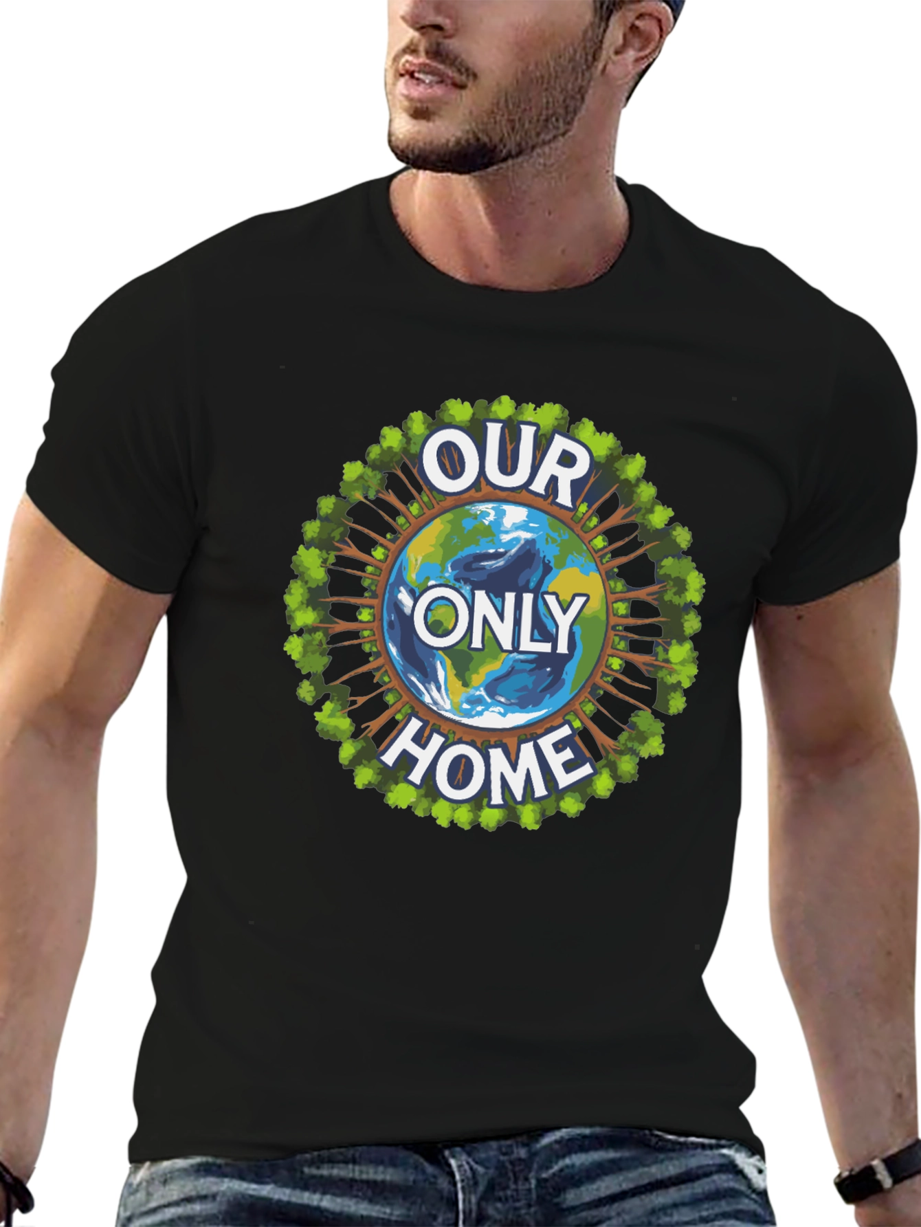 Eco-Friendly Our Only Home Graphic T-Shirt
