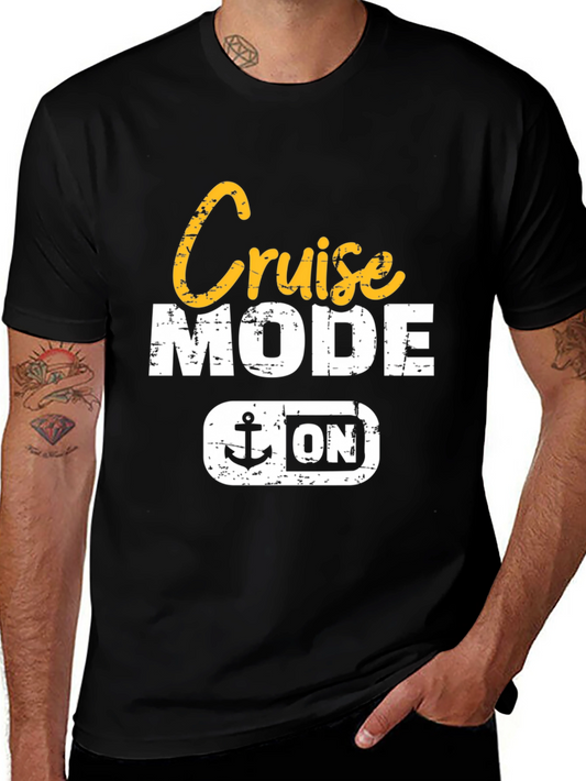 Cruise Mode On Black Graphic T-Shirt