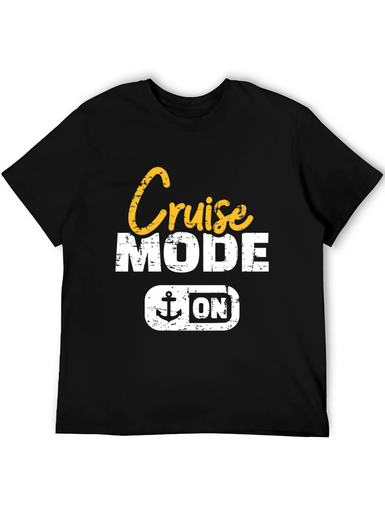 Cruise Mode On Black Graphic T-Shirt