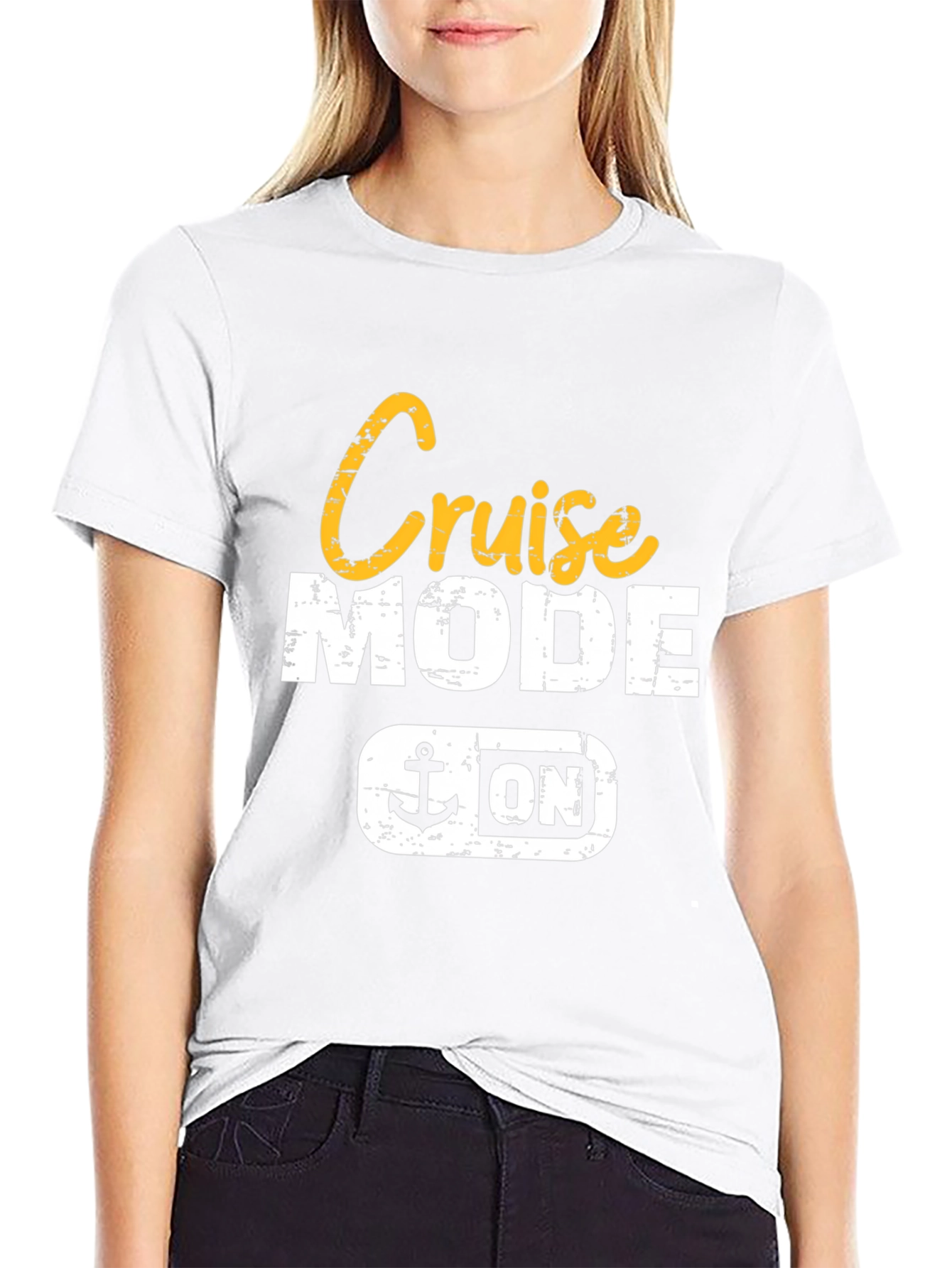 Cruise Mode On Black Graphic T-Shirt