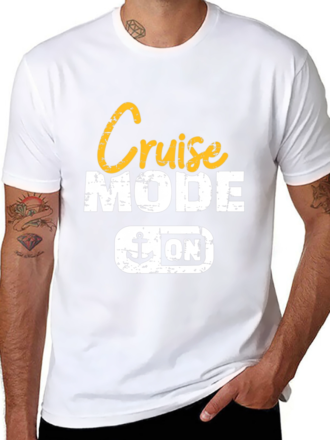 Cruise Mode On Black Graphic T-Shirt