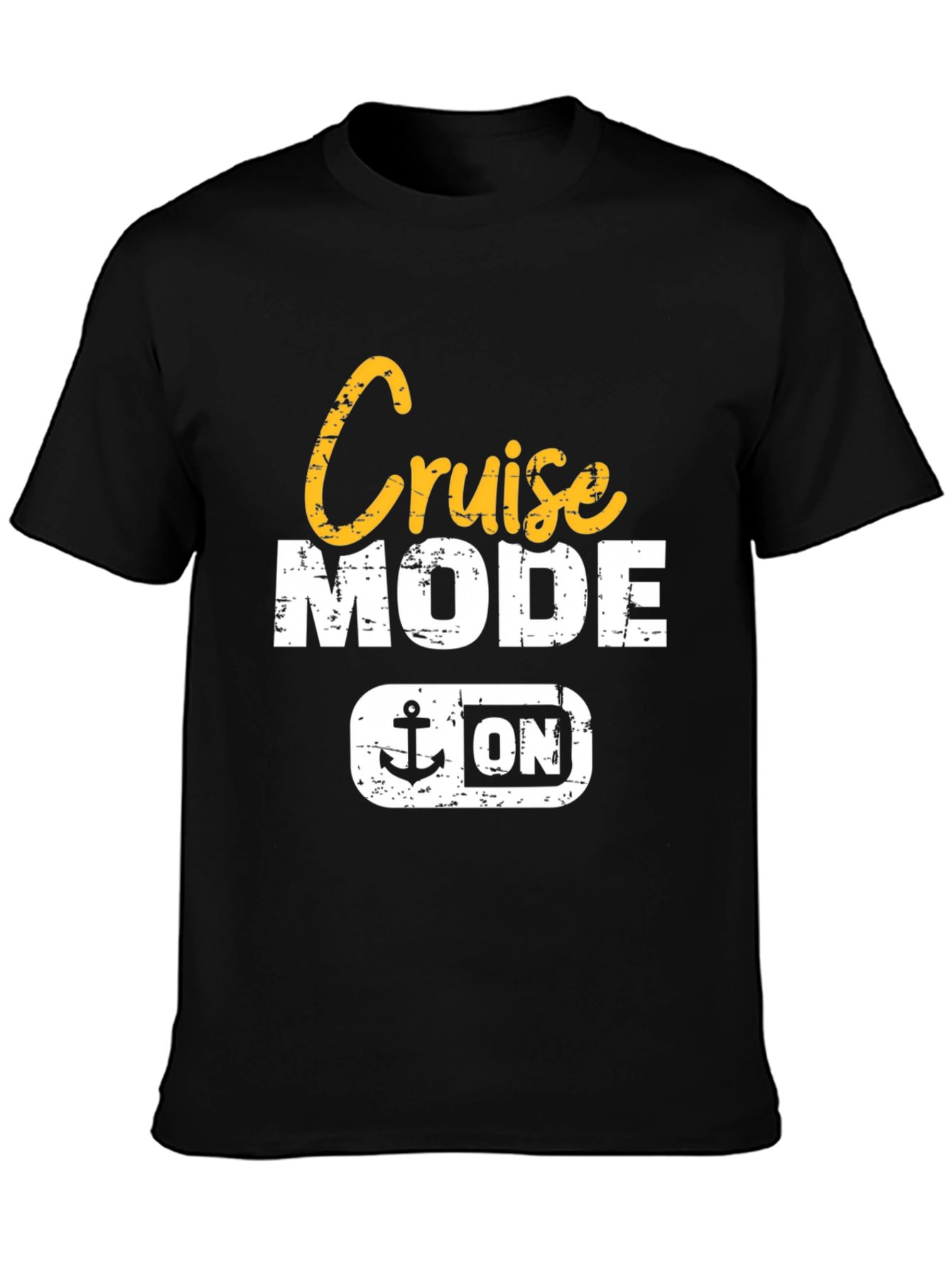 Cruise Mode On Black Graphic T-Shirt