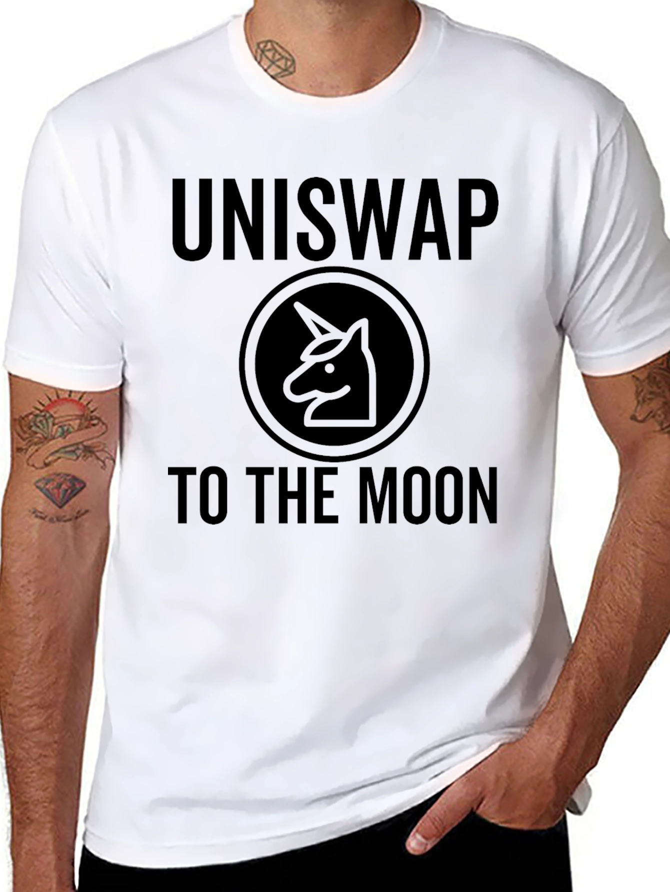 Uniswap Crypto T-Shirt - To The Moon!