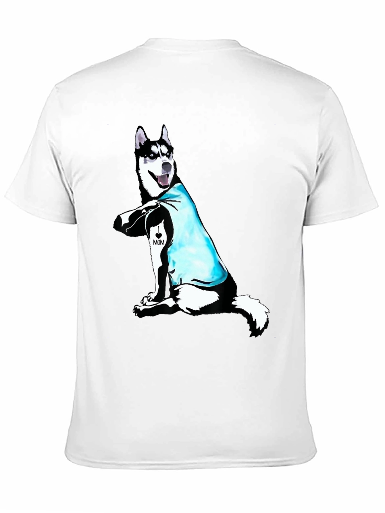 Husky Dog Mom Tattoo T-Shirt