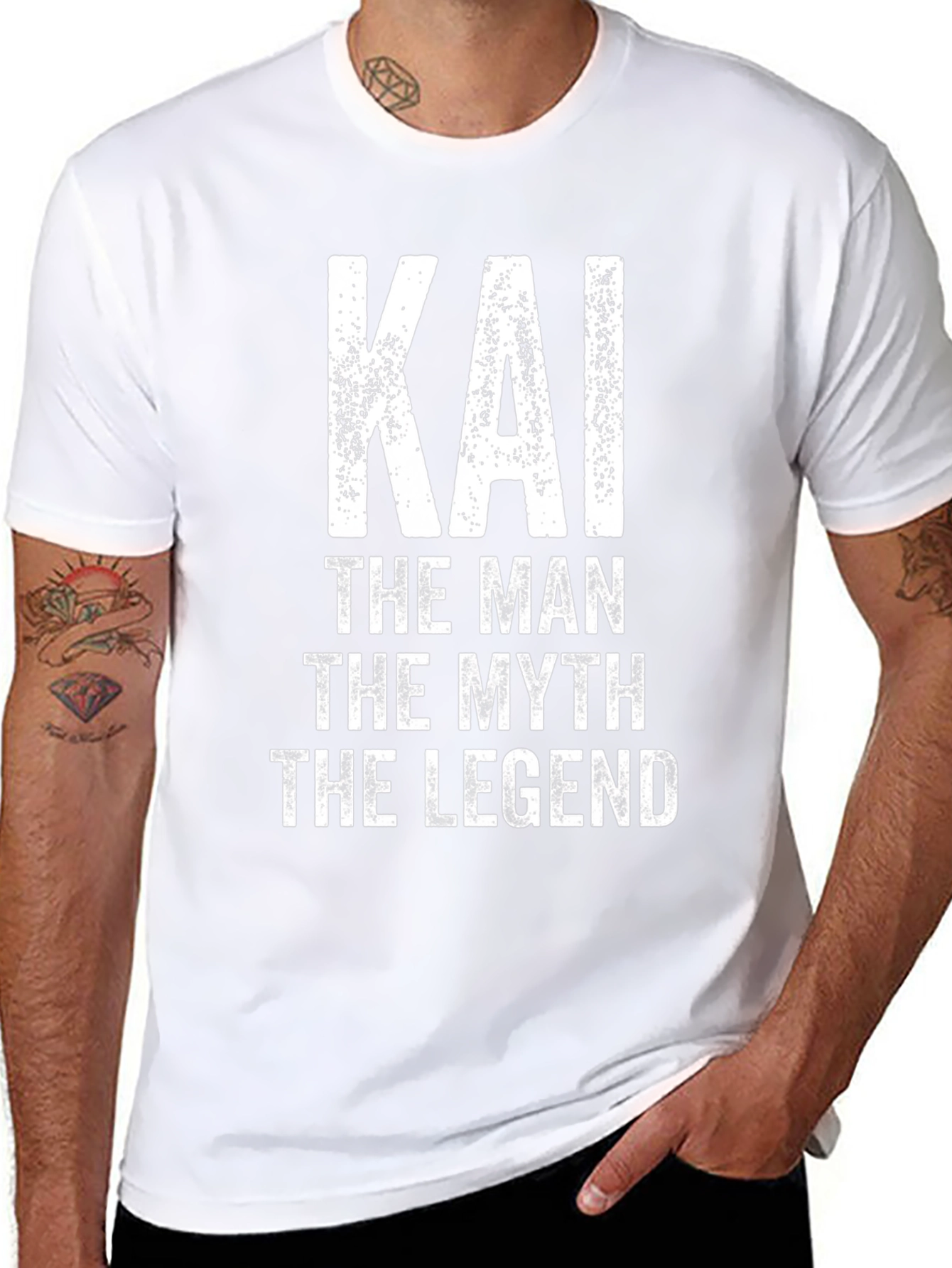 Kai The Man Myth Legend Black Graphic Tee