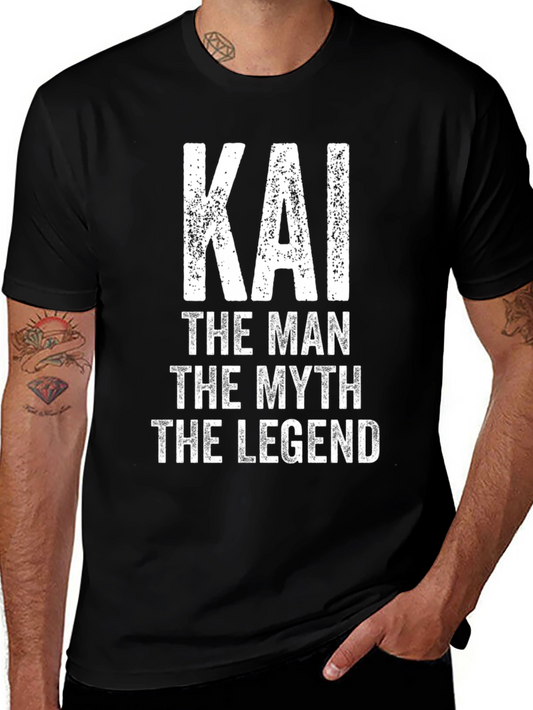 Kai The Man Myth Legend Black Graphic Tee