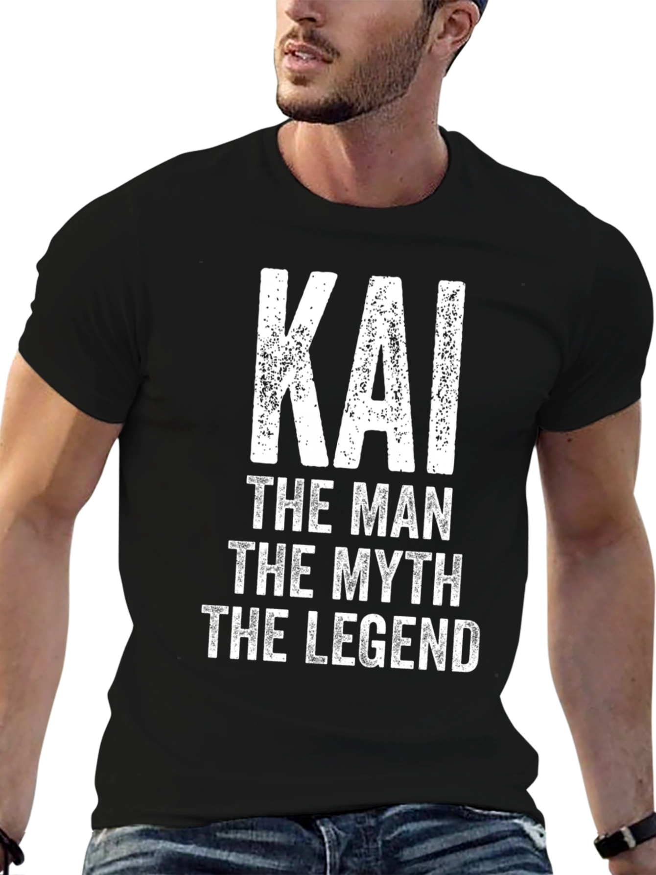 Kai The Man Myth Legend Black Graphic Tee