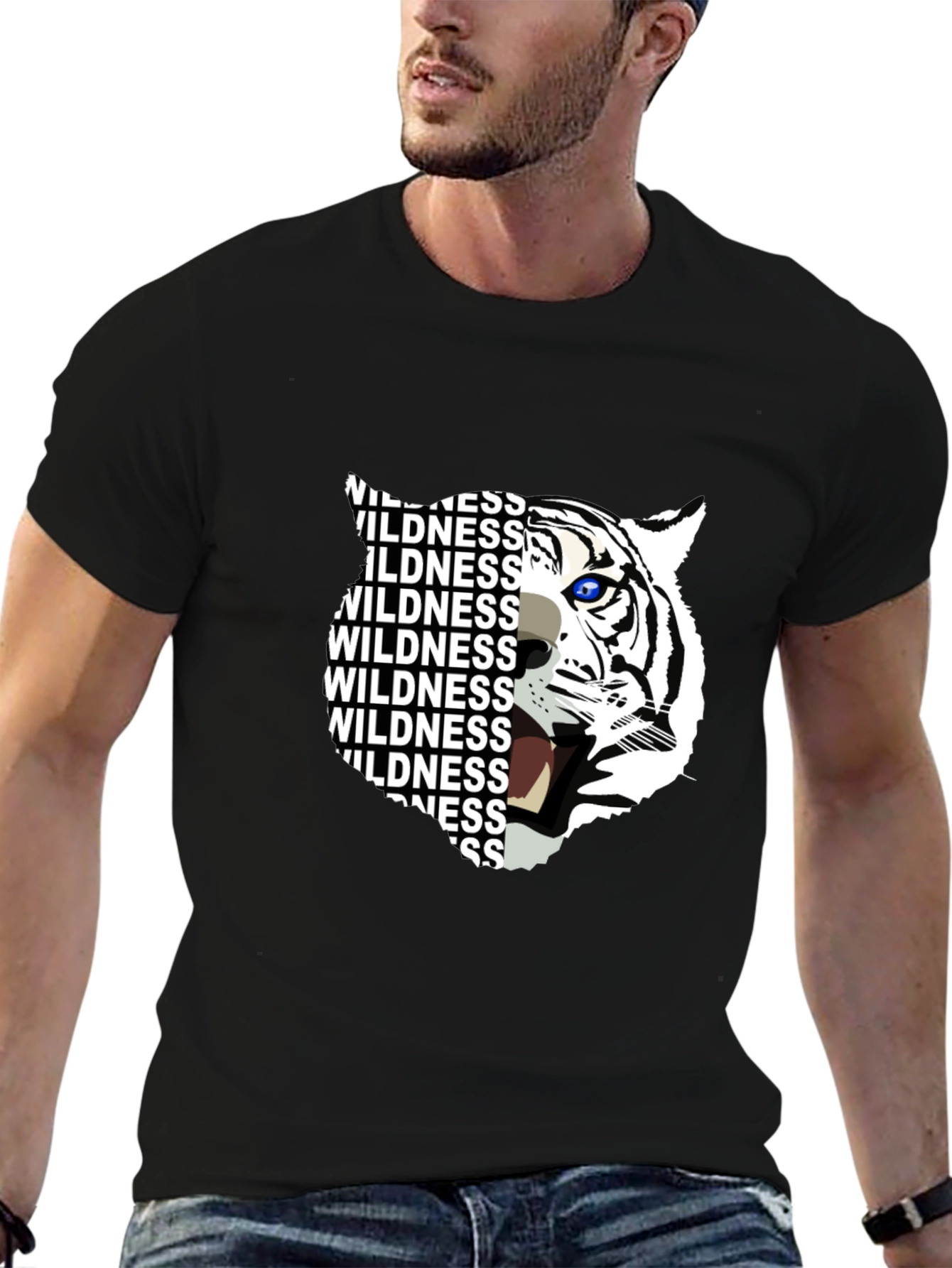 Wildness Tiger Graphic Print T-Shirt