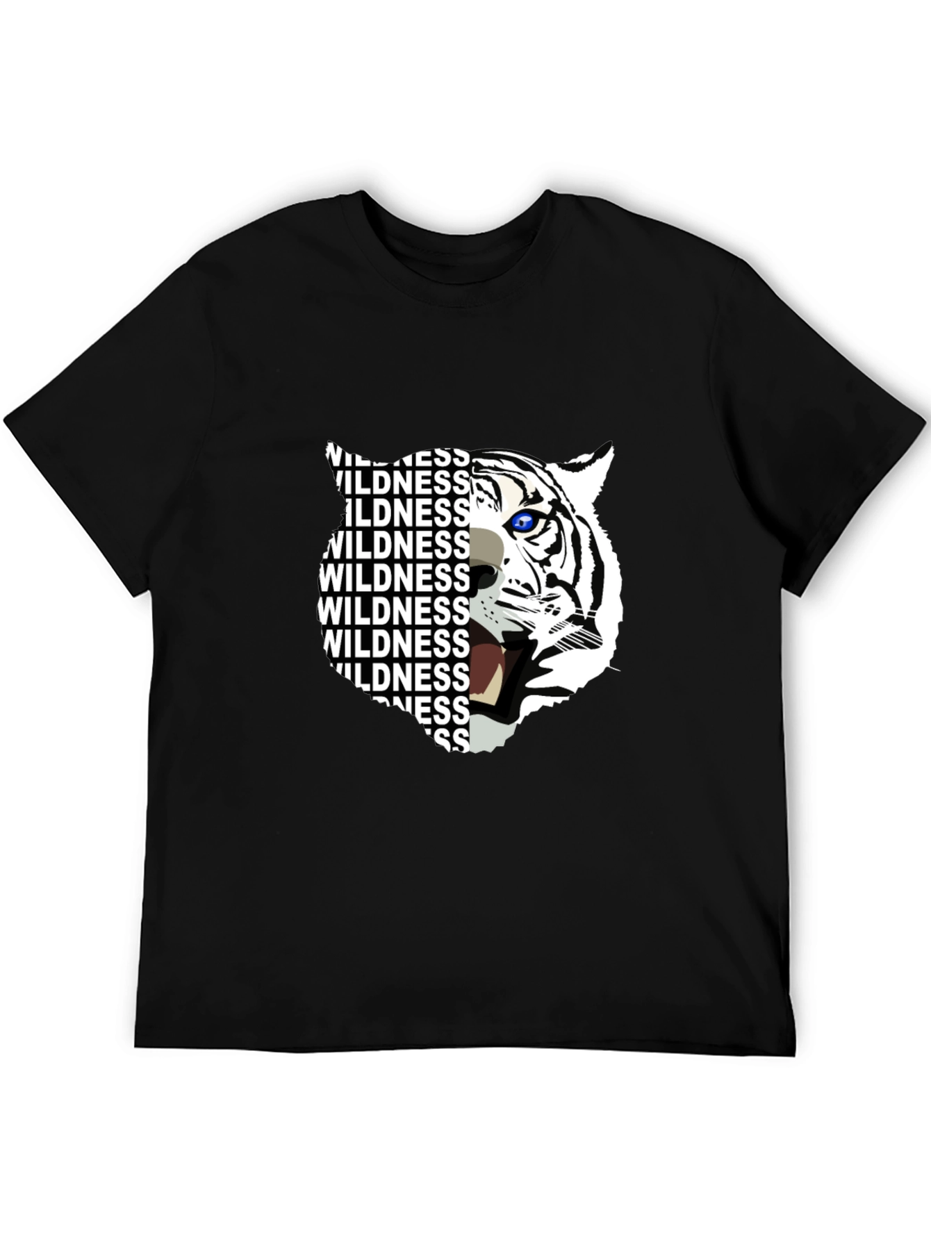 Wildness Tiger Graphic Print T-Shirt