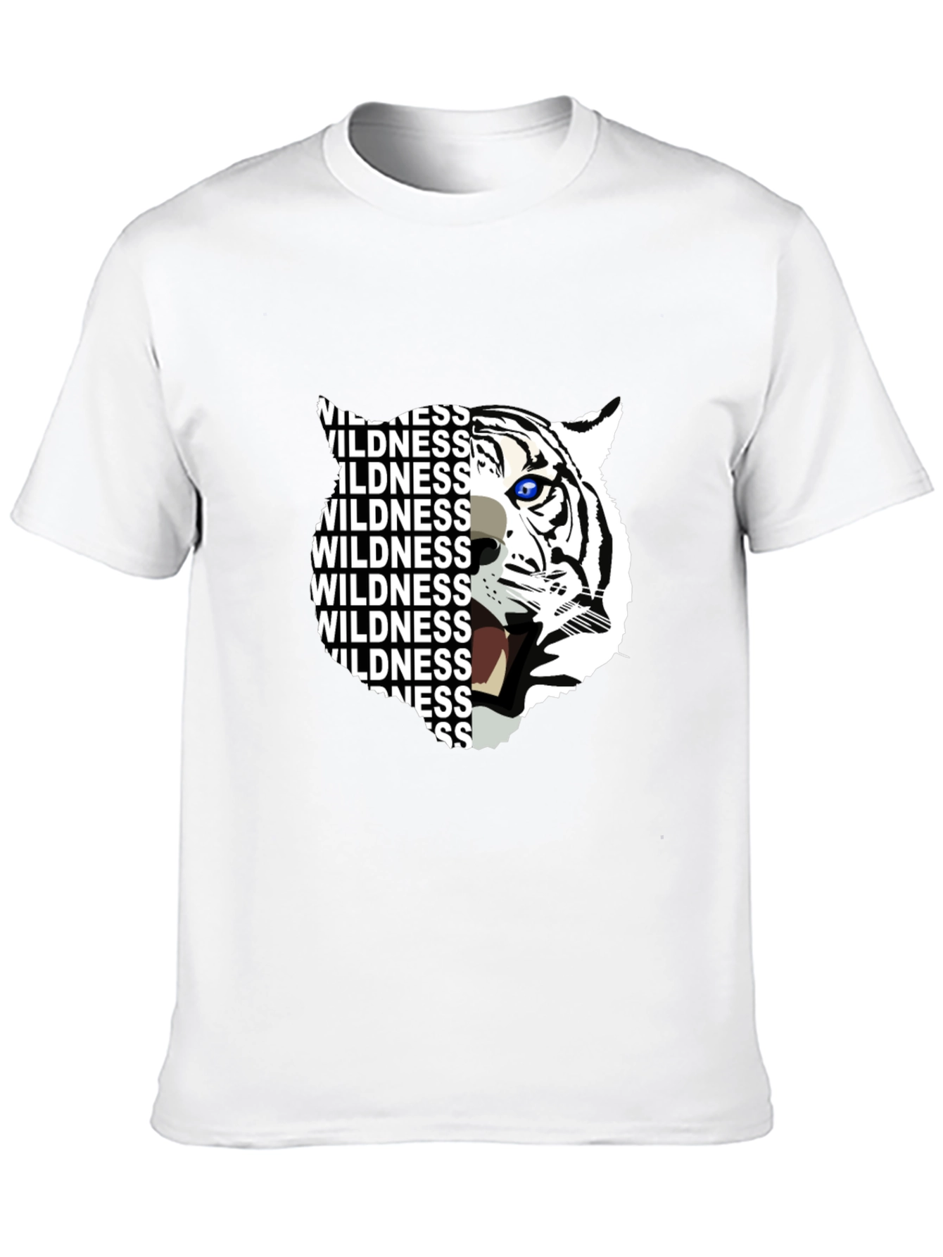 Wildness Tiger Graphic Print T-Shirt