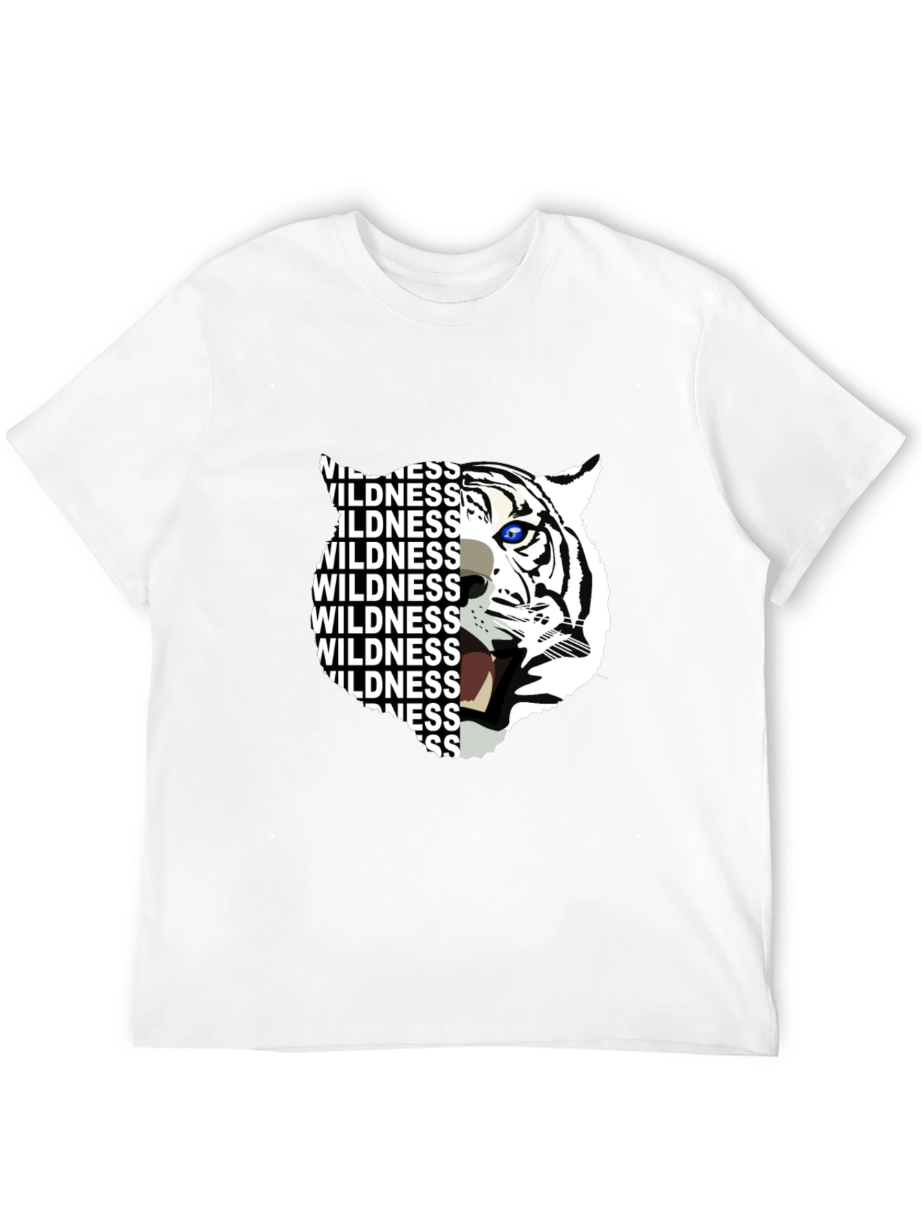 Wildness Tiger Graphic Print T-Shirt