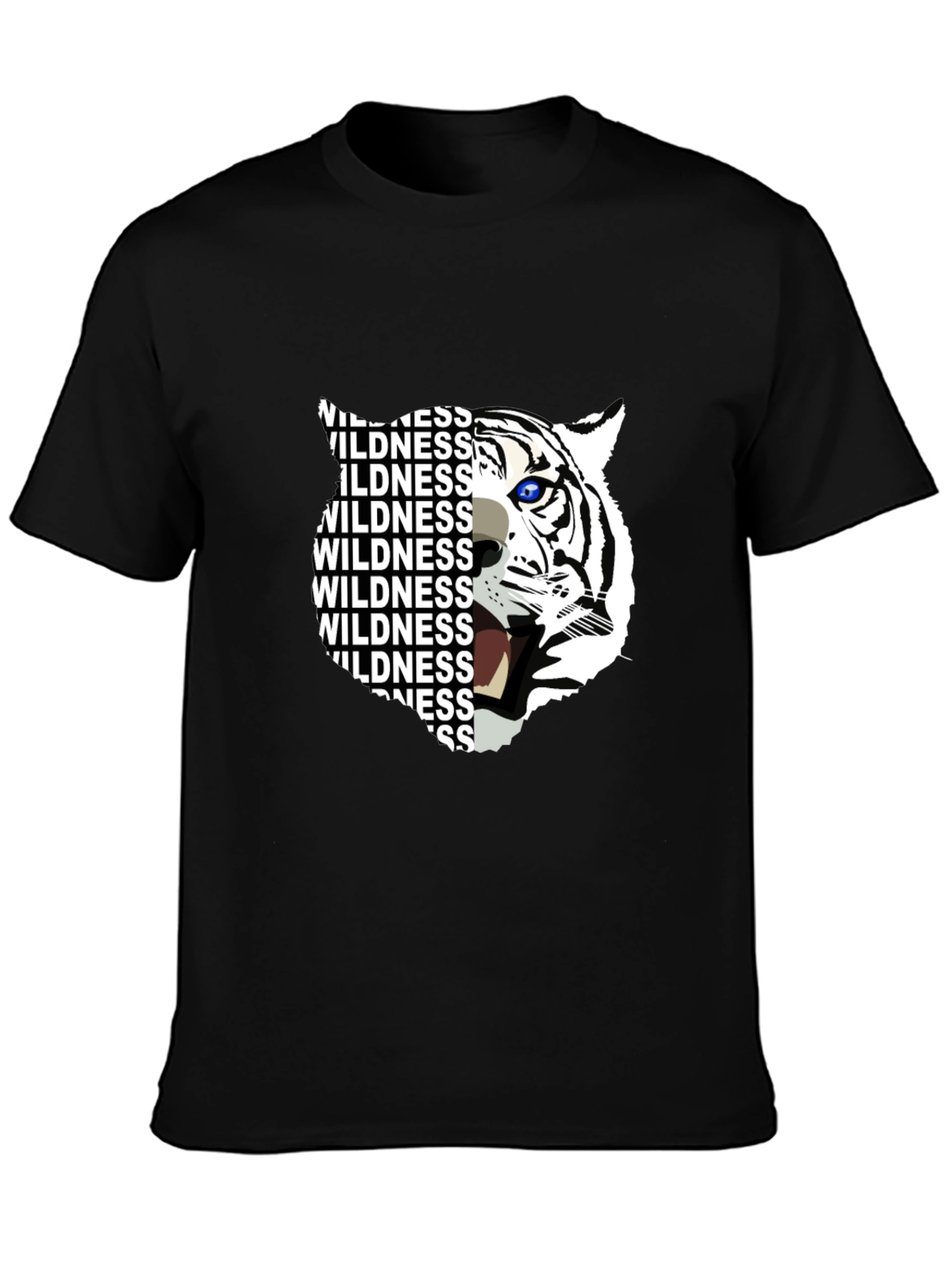 Wildness Tiger Graphic Print T-Shirt