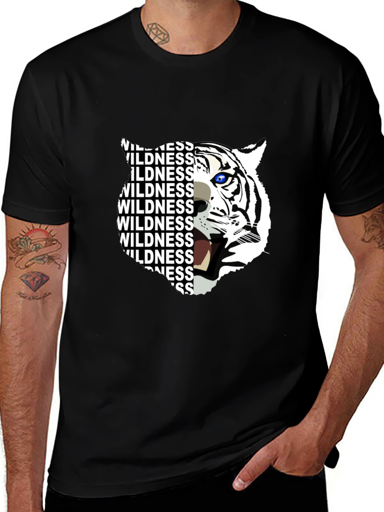 Wildness Tiger Graphic Print T-Shirt