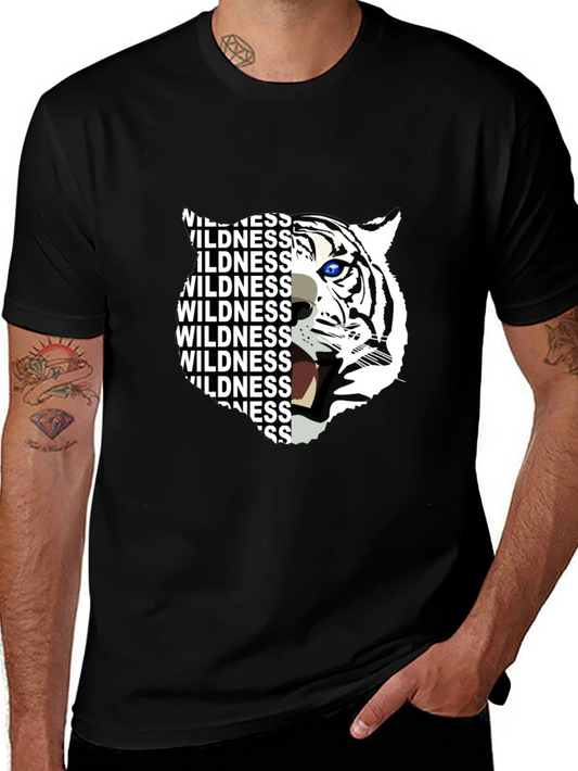 Wildness Tiger Graphic Print T-Shirt