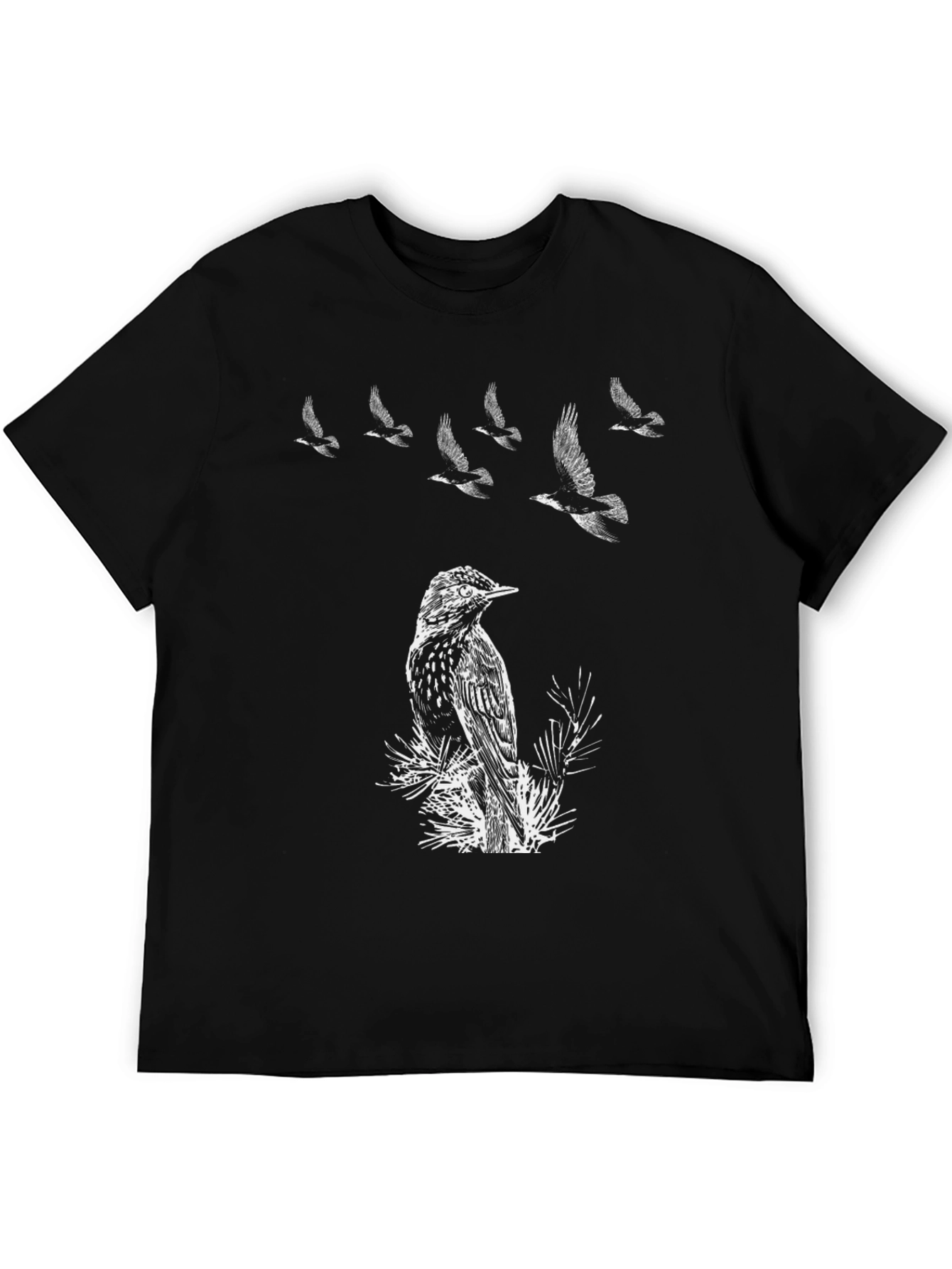 Bird Graphic T-Shirt - Nature Inspired Tee