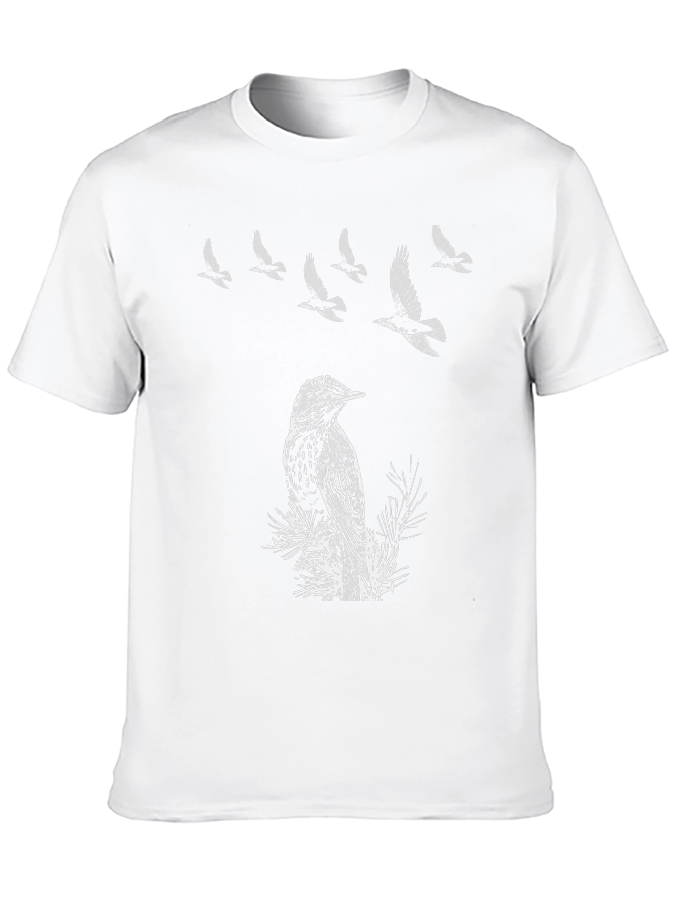 Bird Graphic T-Shirt - Nature Inspired Tee