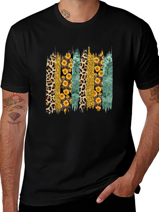 Sunflower Leopard Print Graphic Tee