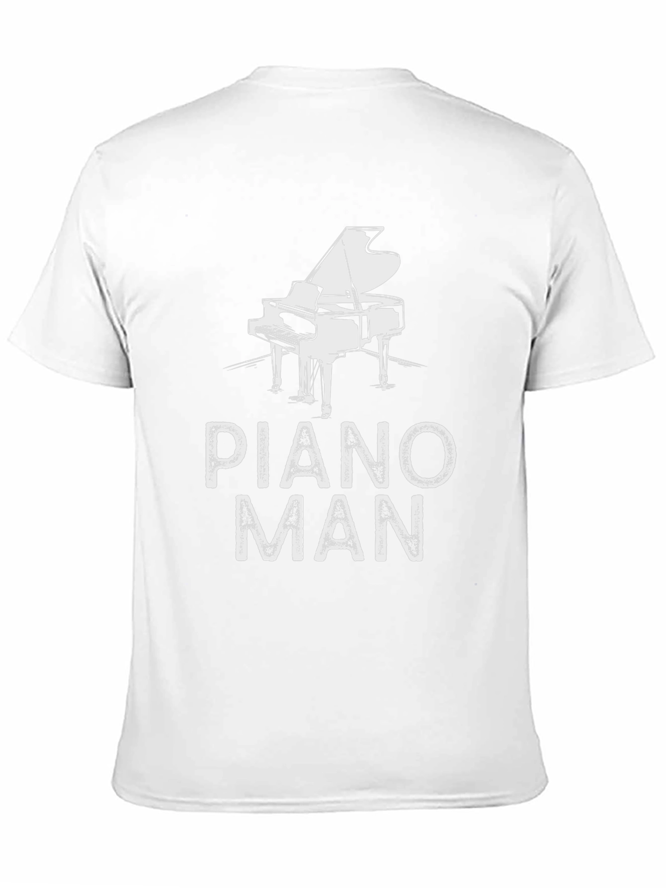 Piano Man Graphic Tee - Music Lover Shirt