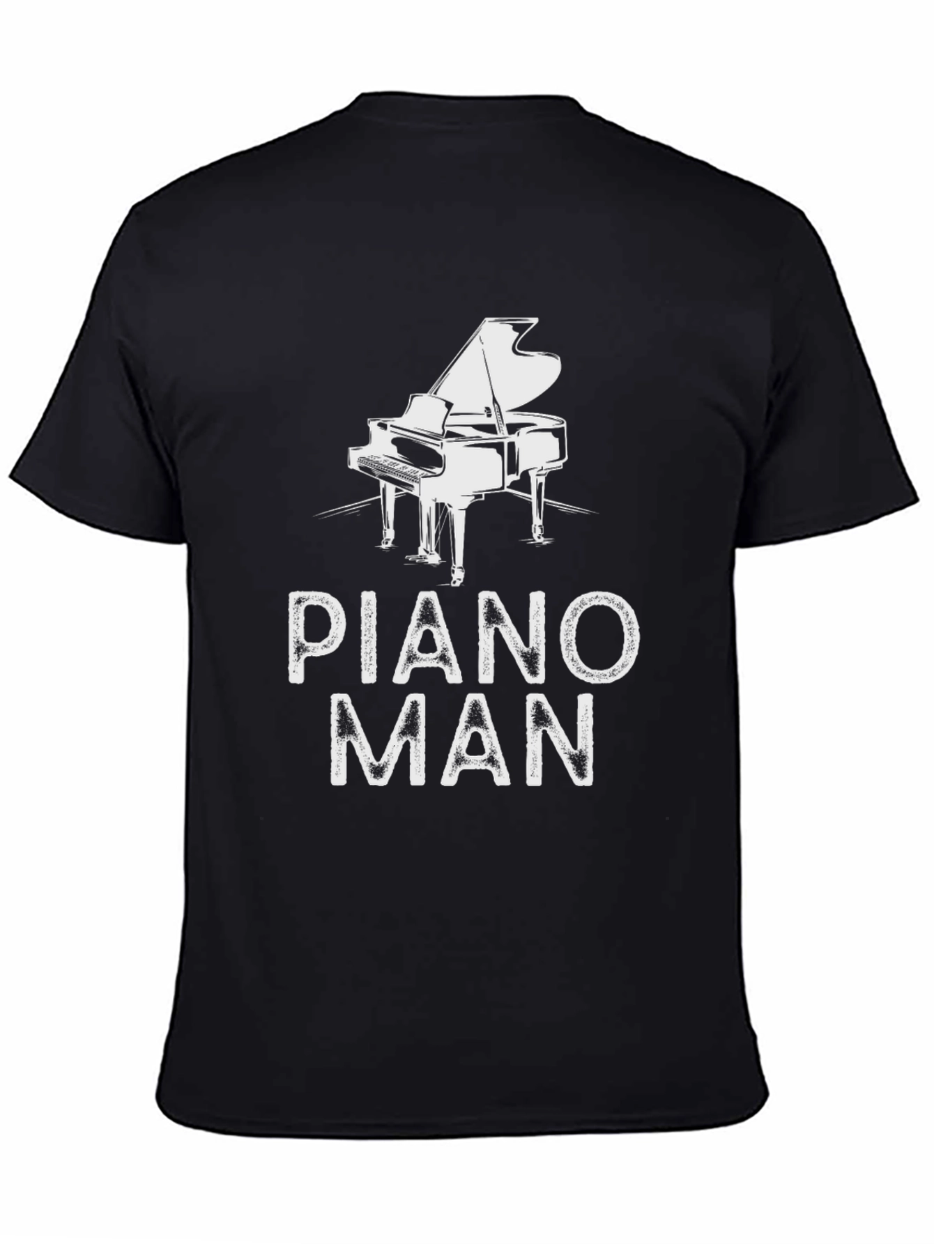 Piano Man Graphic Tee - Music Lover Shirt