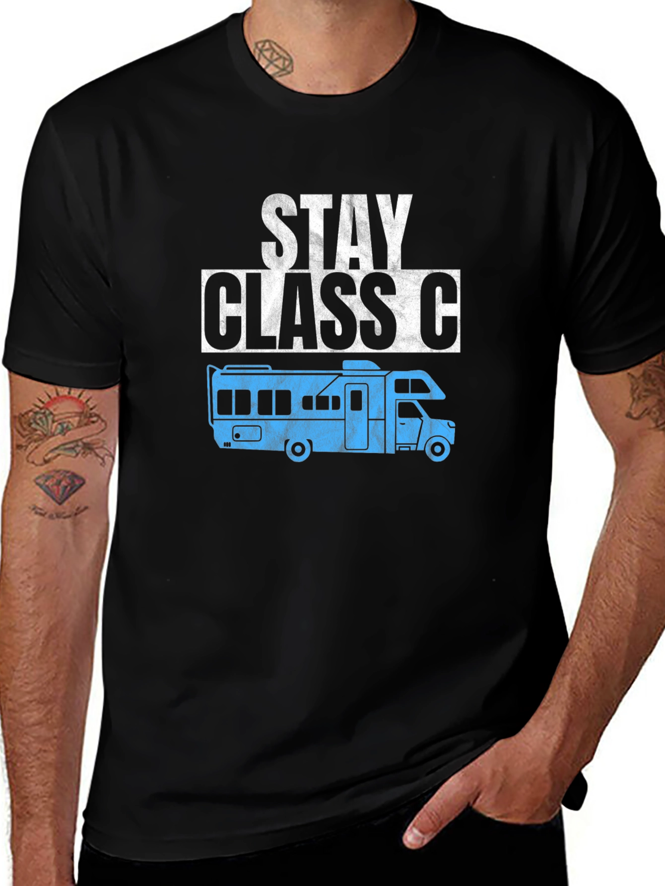 Stay Class C RV T-Shirt - Black Cotton Tee