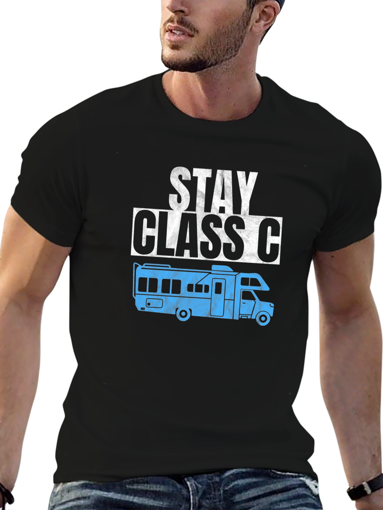 Stay Class C RV T-Shirt - Black Cotton Tee
