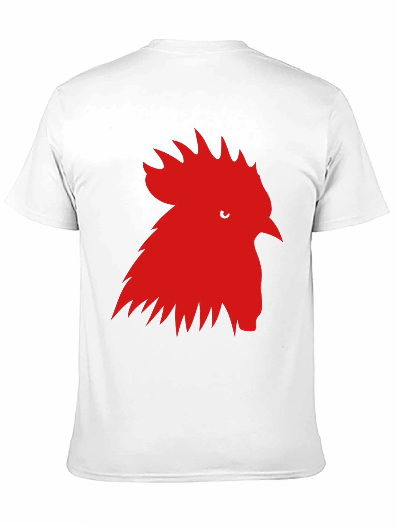 Rooster Graphic Tee - Black Cotton T-Shirt