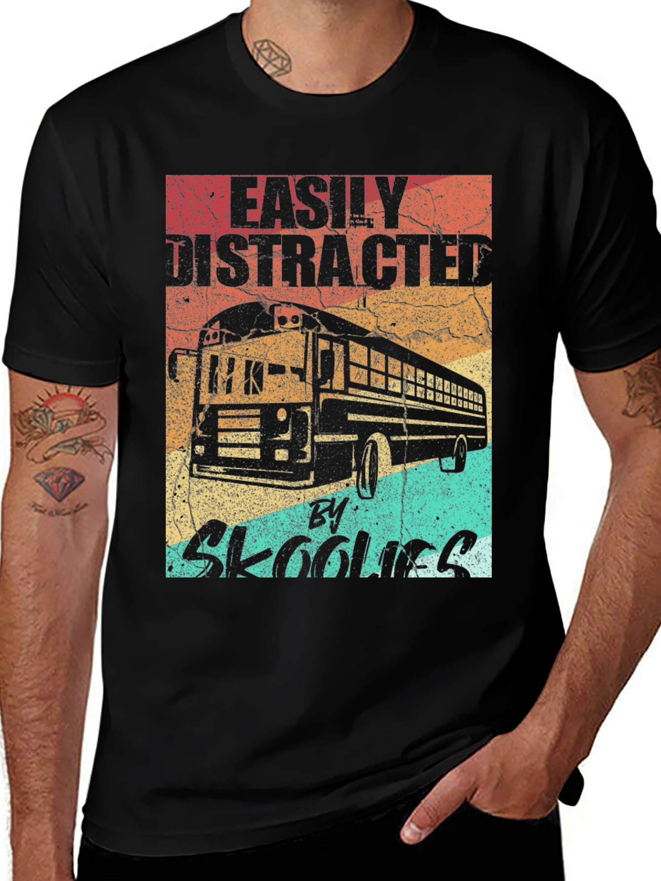Easily Distracted By Skoolies T-Shirt
