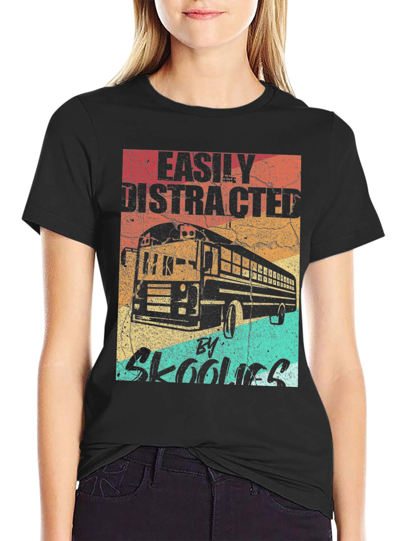 Easily Distracted By Skoolies T-Shirt