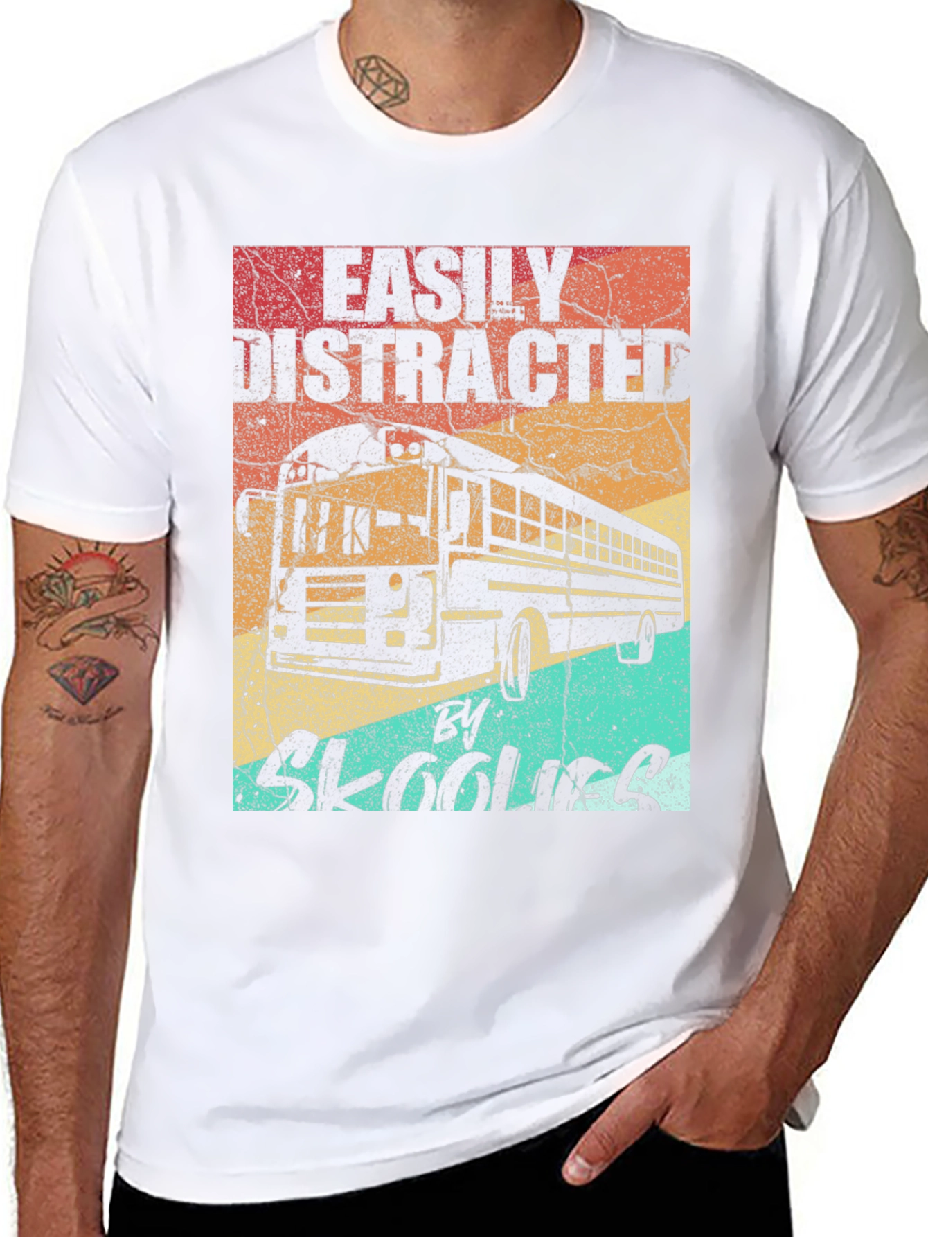 Easily Distracted By Skoolies T-Shirt