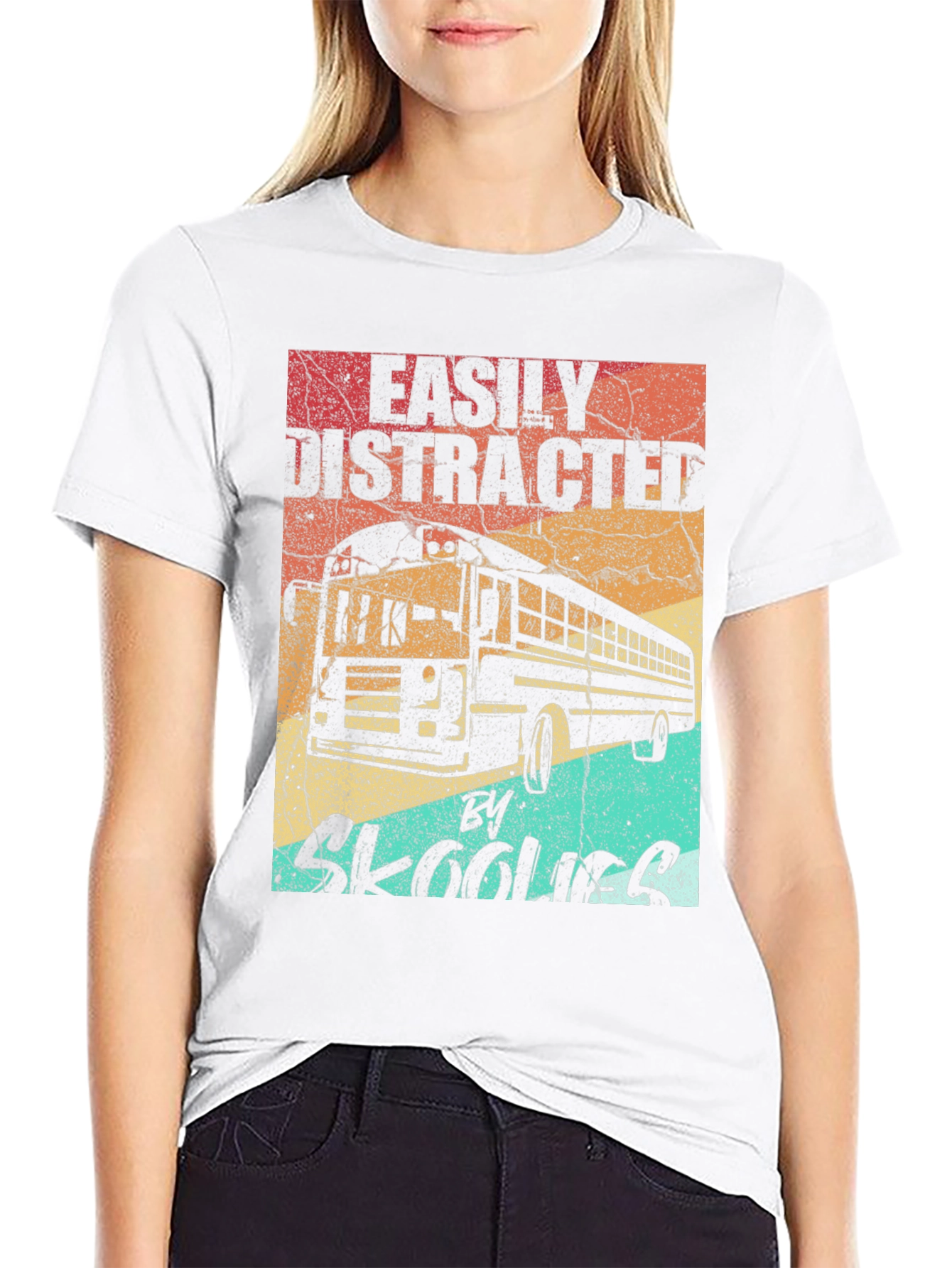 Easily Distracted By Skoolies T-Shirt