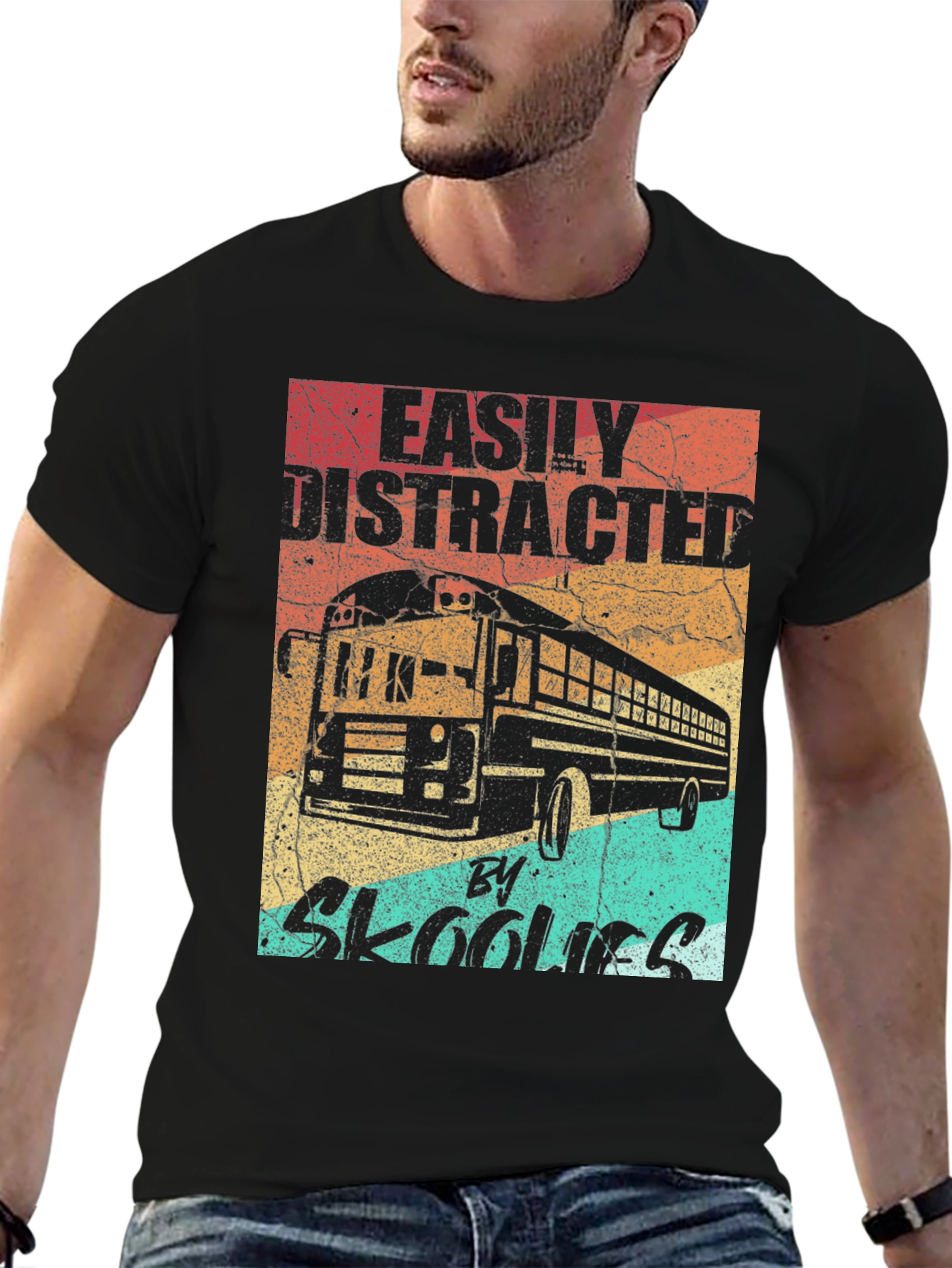 Easily Distracted By Skoolies T-Shirt