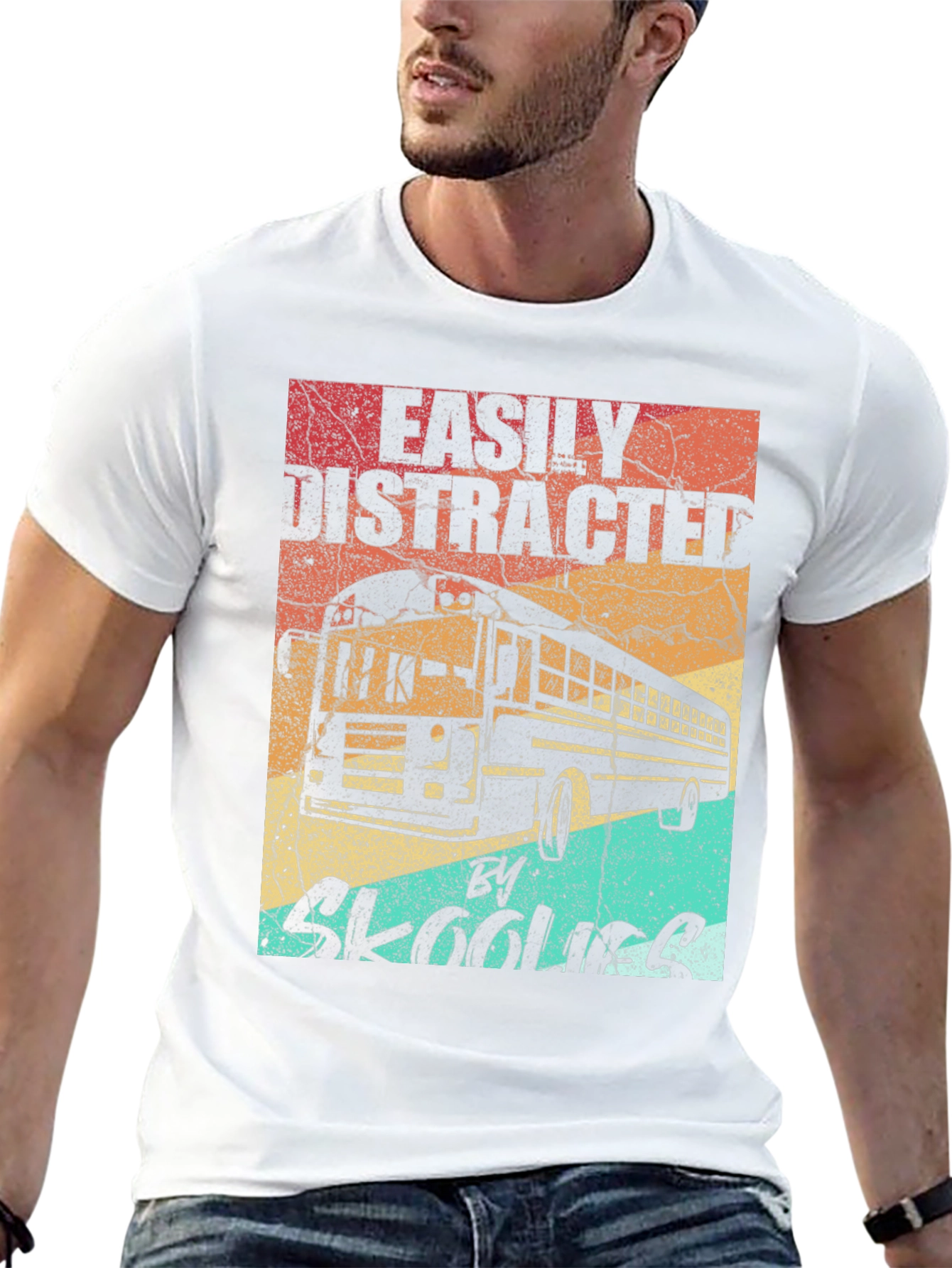 Easily Distracted By Skoolies T-Shirt