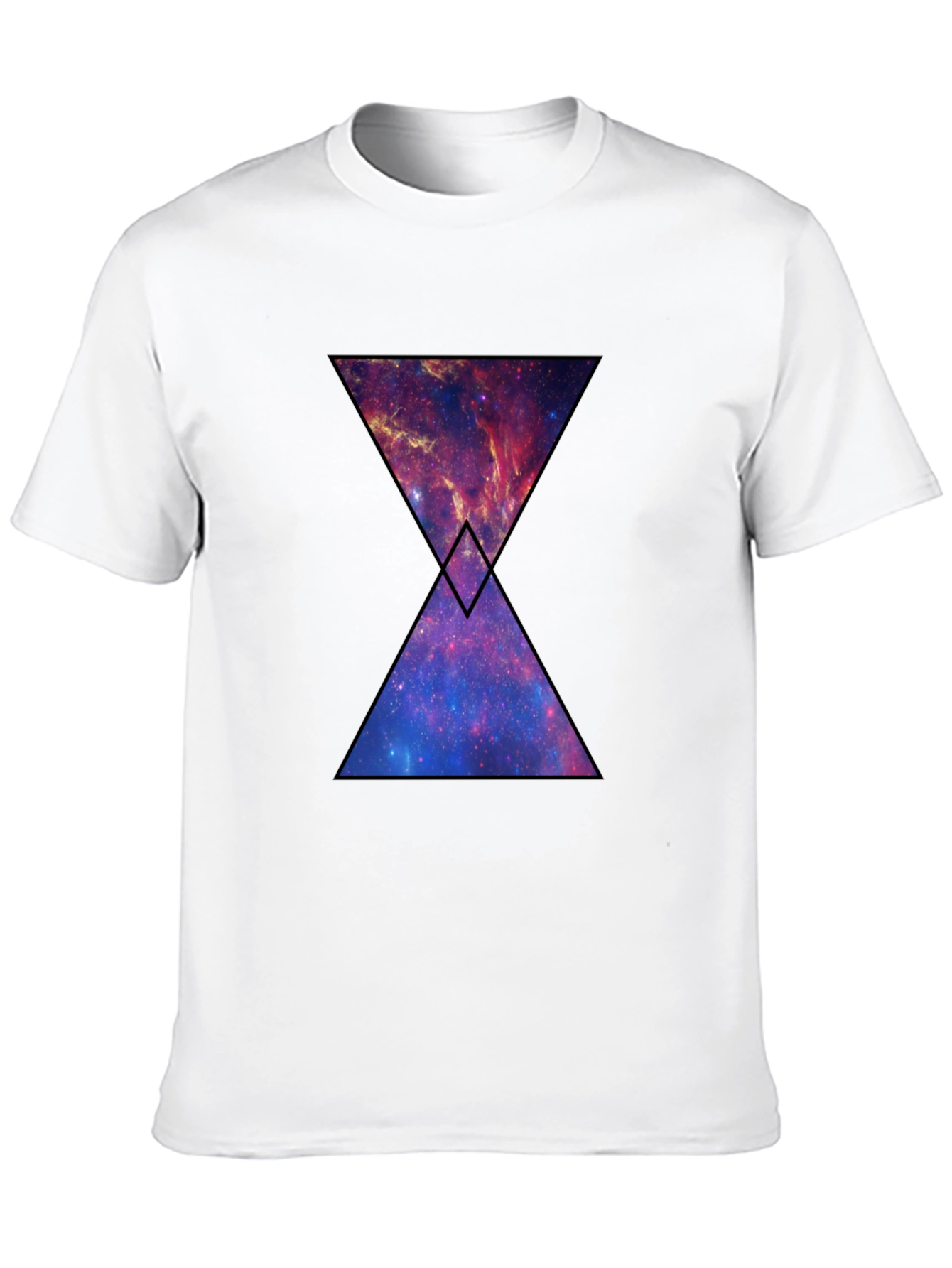 Galaxy Hourglass Graphic T-Shirt - Black