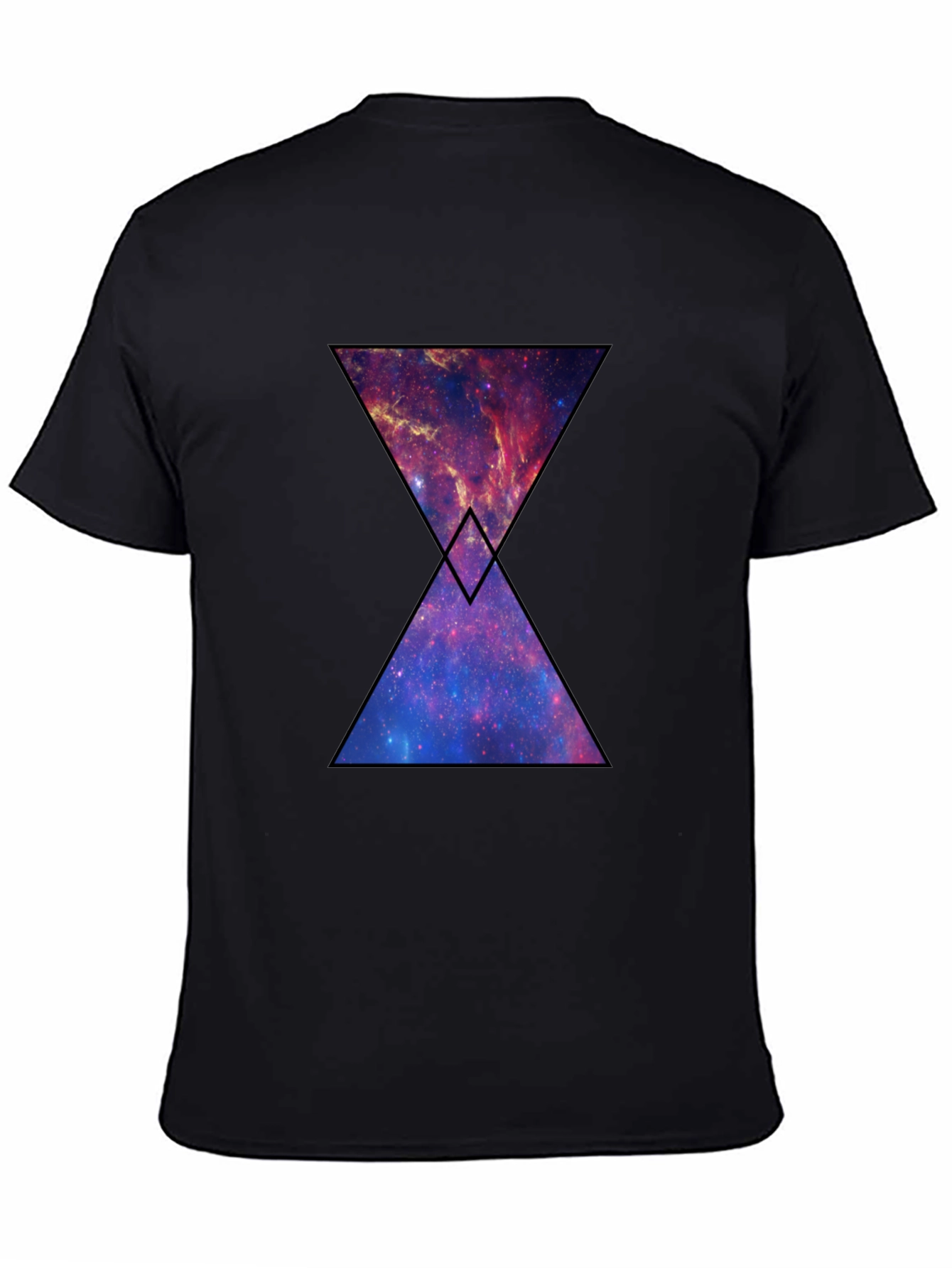 Galaxy Hourglass Graphic T-Shirt - Black