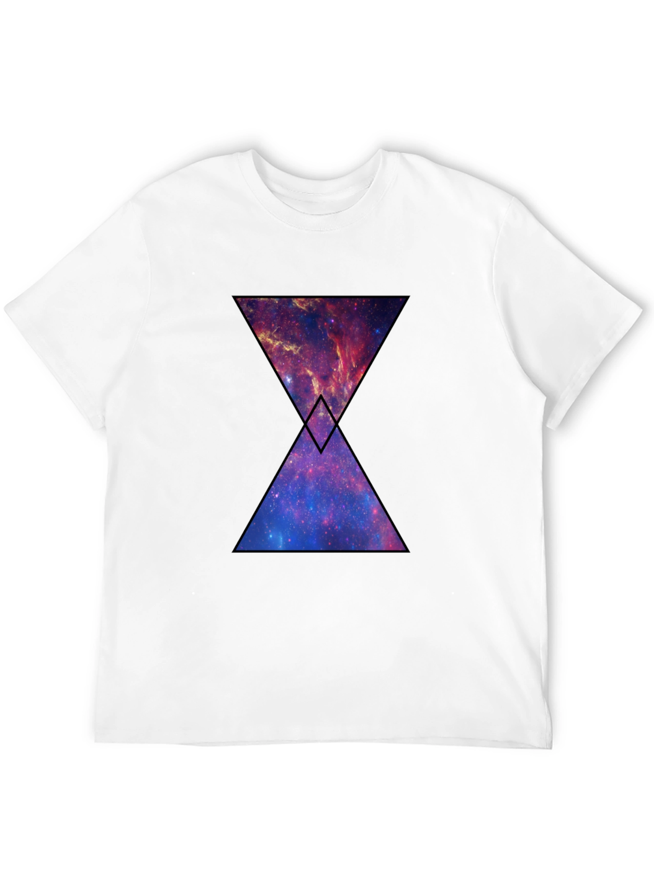 Galaxy Hourglass Graphic T-Shirt - Black
