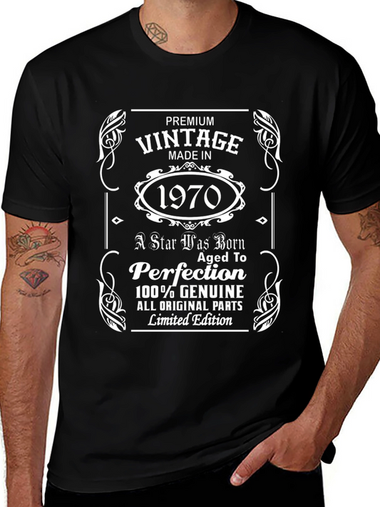 Vintage 1970 T-Shirt: Aged To Perfection Limited Edition