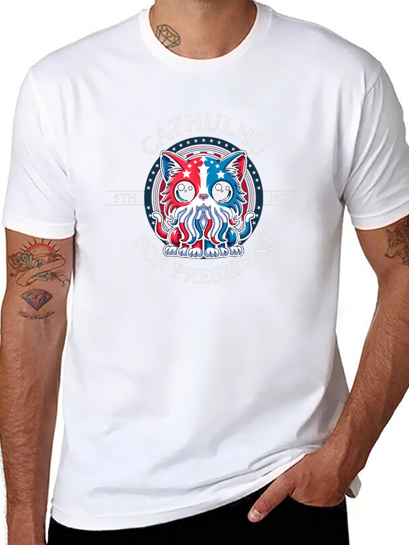 Cathulhu for President T-Shirt
