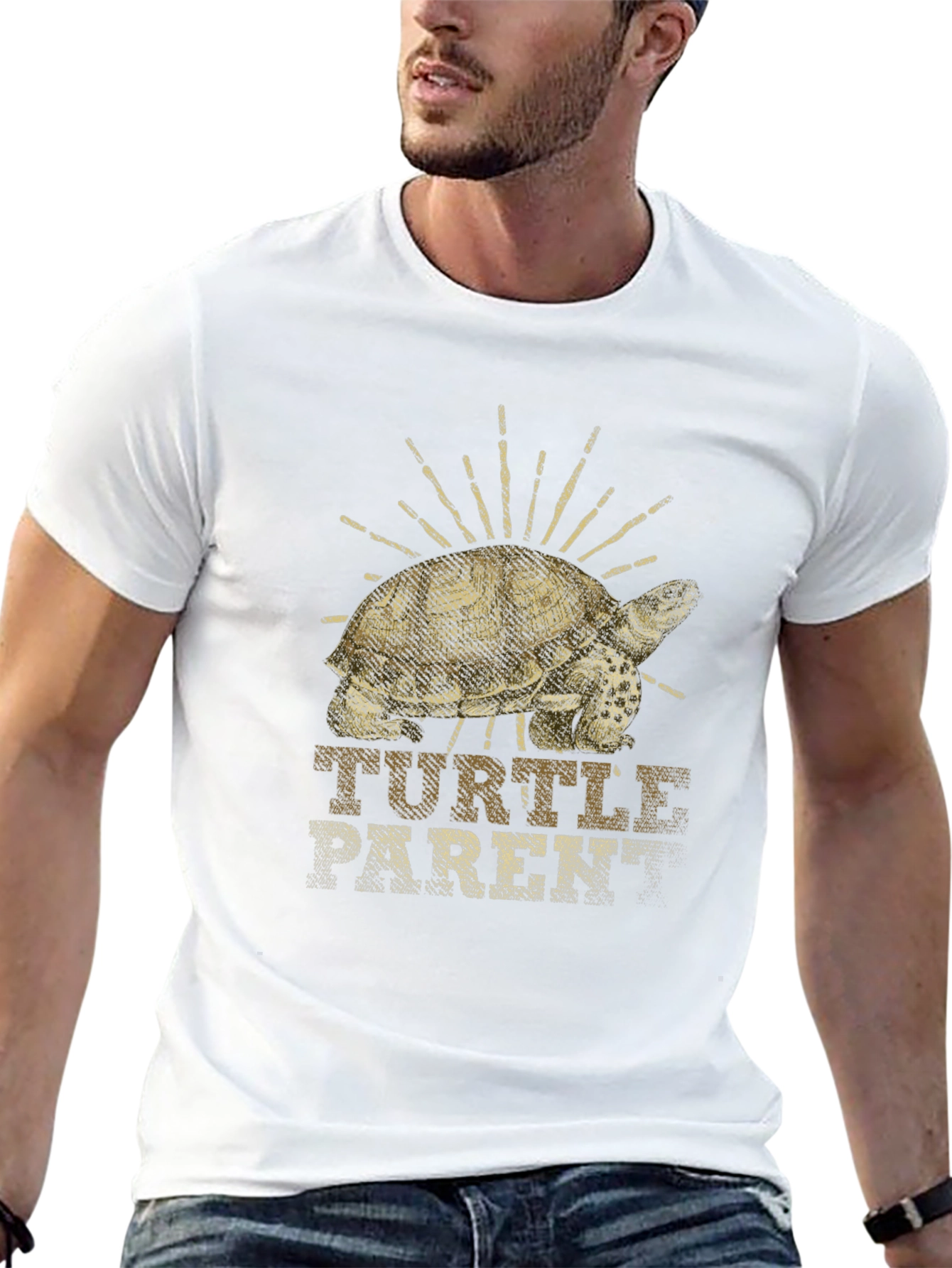 Turtle Parent T-Shirt - Black Graphic Tee
