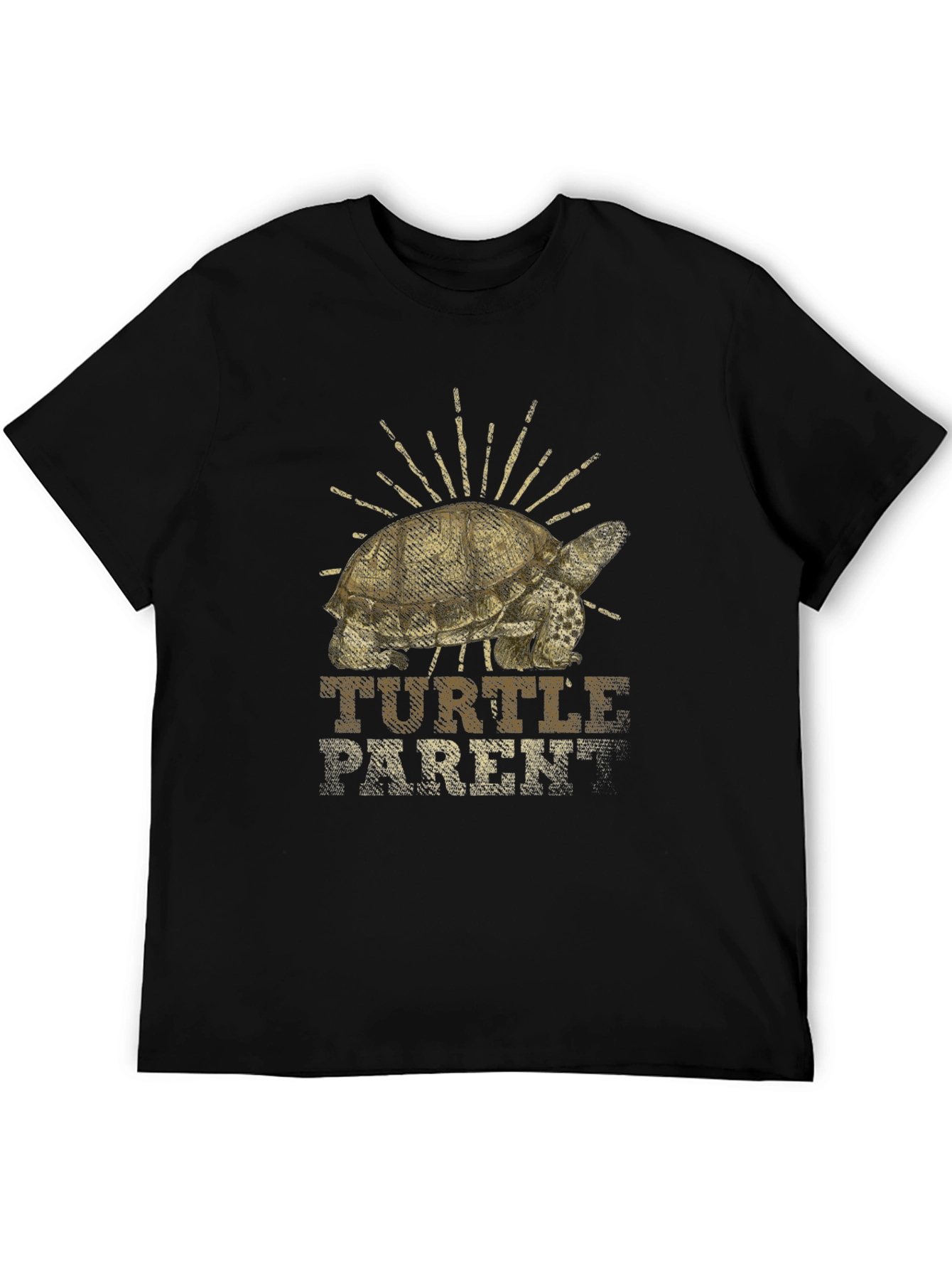 Turtle Parent T-Shirt - Black Graphic Tee