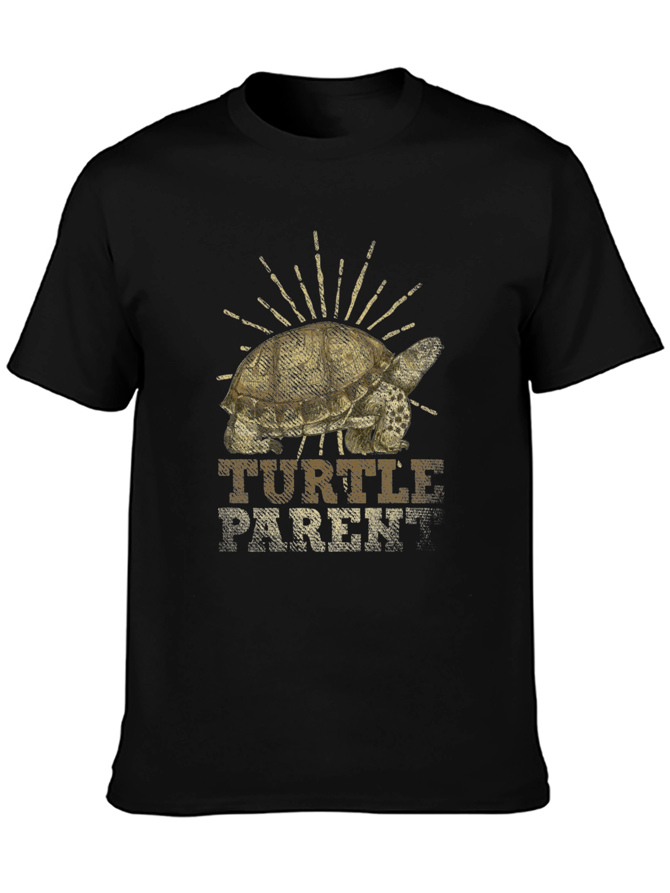 Turtle Parent T-Shirt - Black Graphic Tee