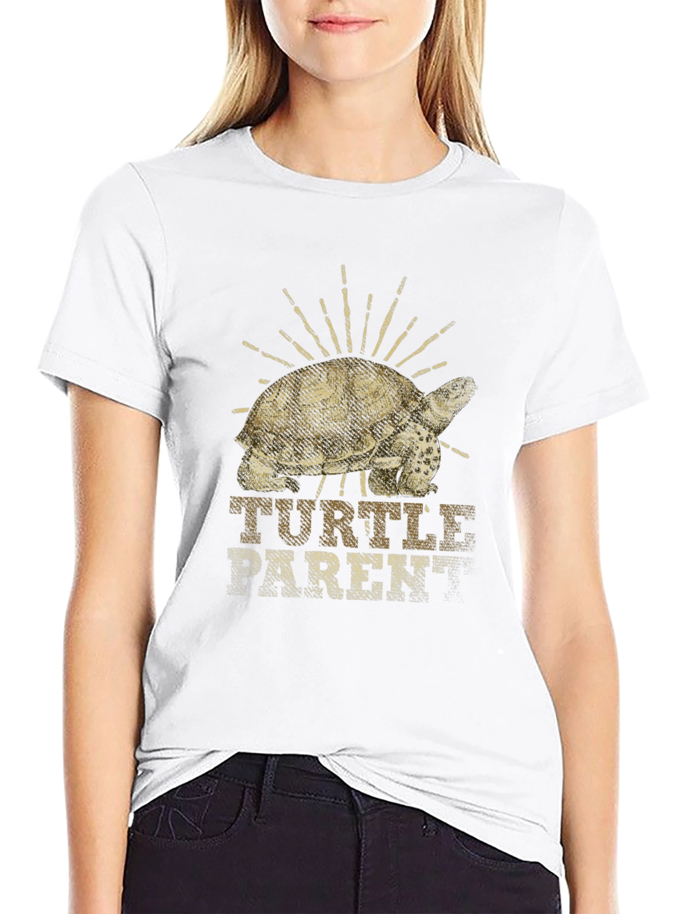 Turtle Parent T-Shirt - Black Graphic Tee