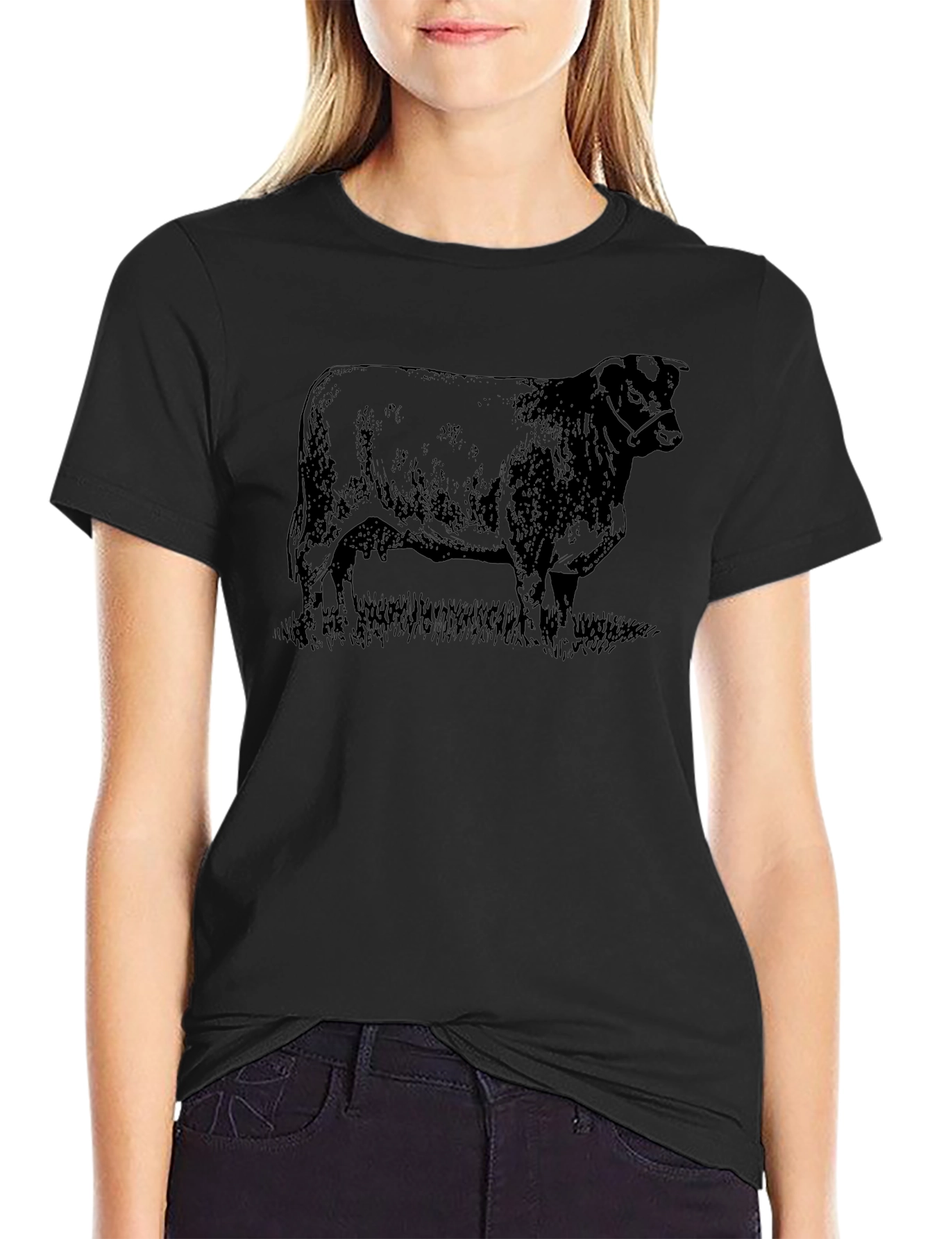Black Angus Bull Graphic Tee