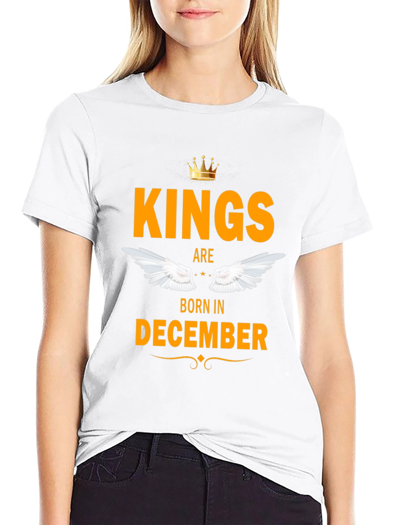 Kings Born in December Black T-Shirt