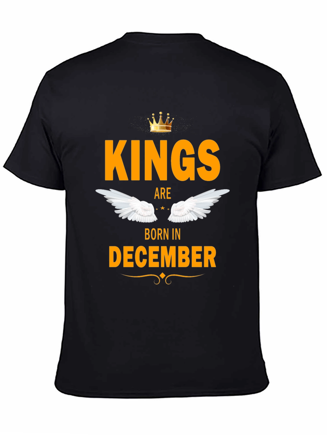 Kings Born in December Black T-Shirt