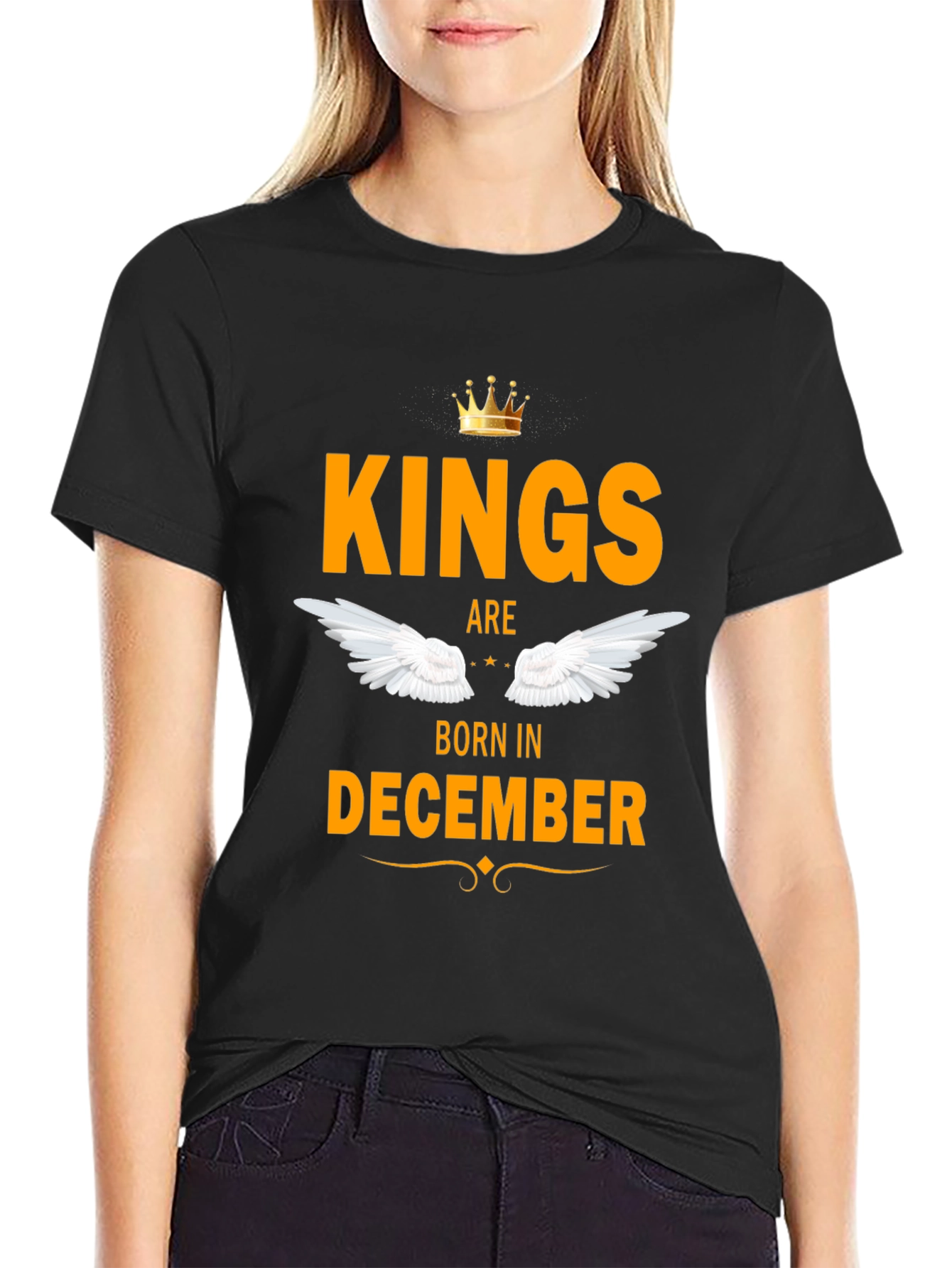 Kings Born in December Black T-Shirt