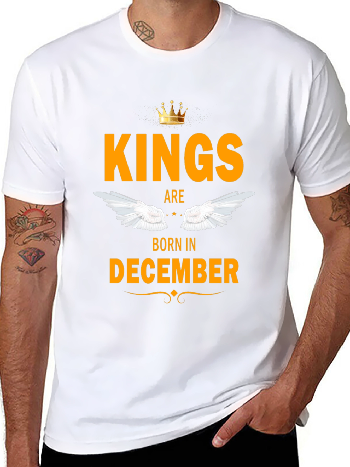 Kings Born in December Black T-Shirt
